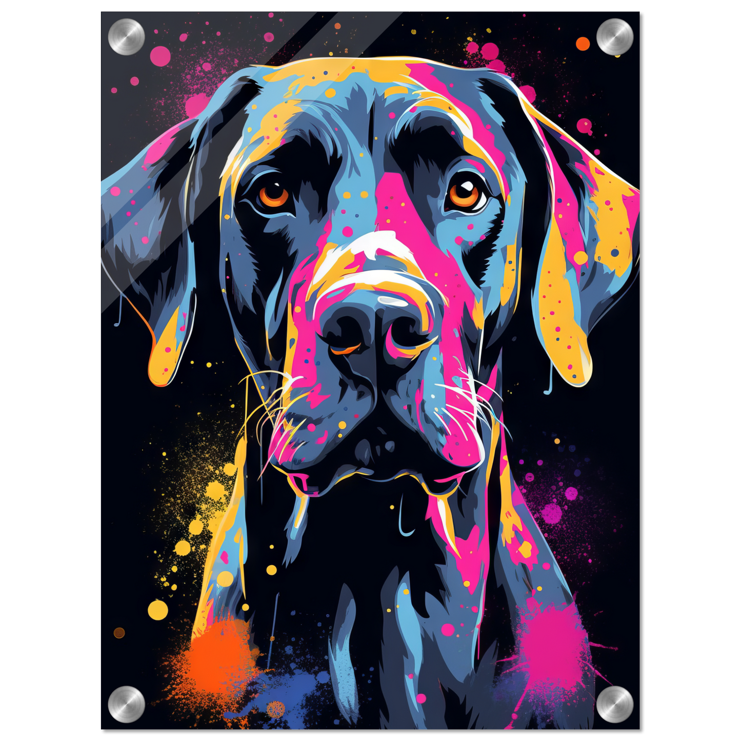Hund Deutsche Dogge Pop-Art (DOG27)