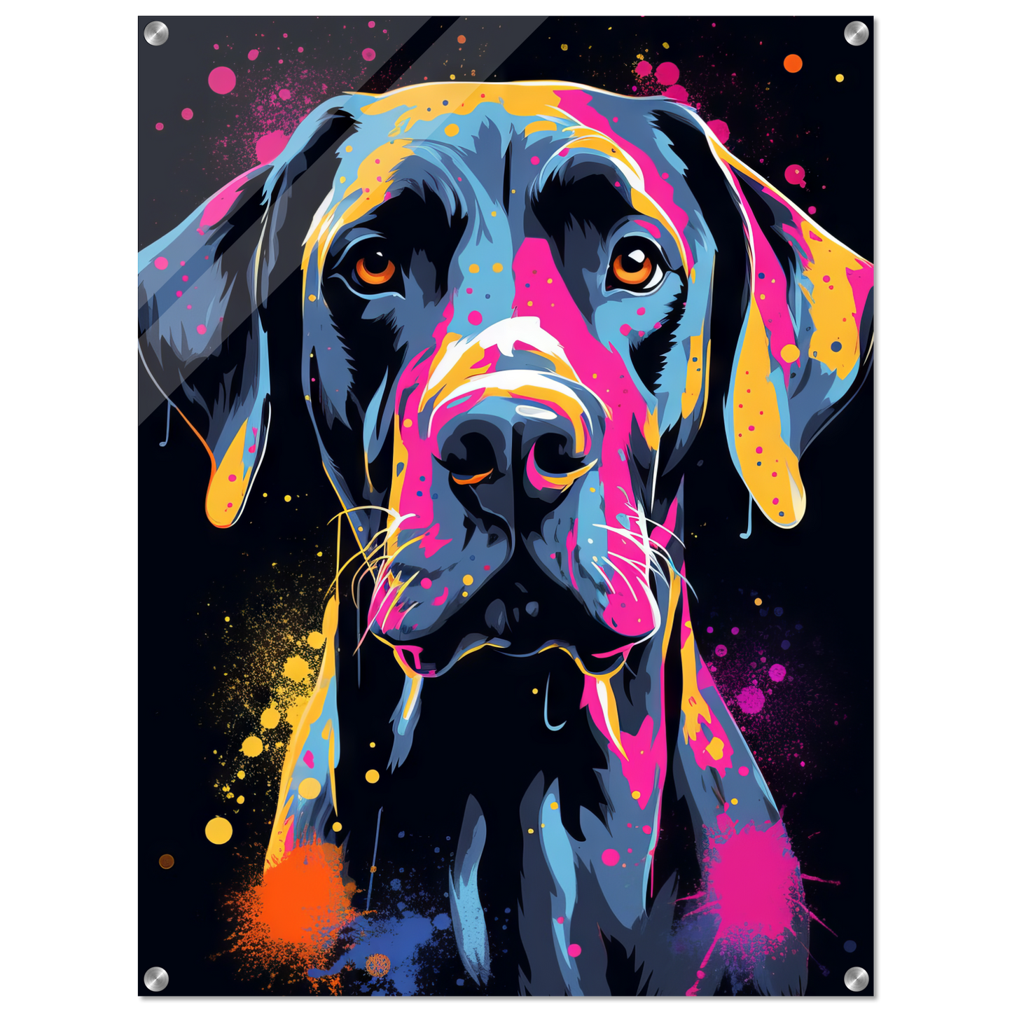 Hund Deutsche Dogge Pop-Art (DOG27)