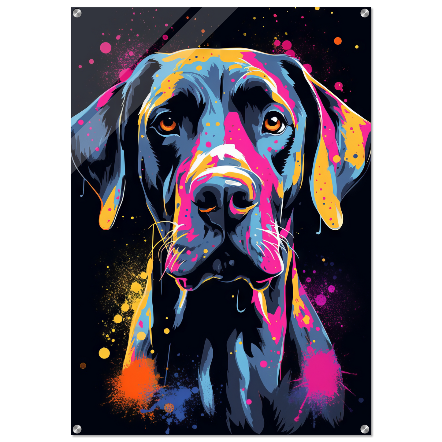 Hund Deutsche Dogge Pop-Art (DOG27)