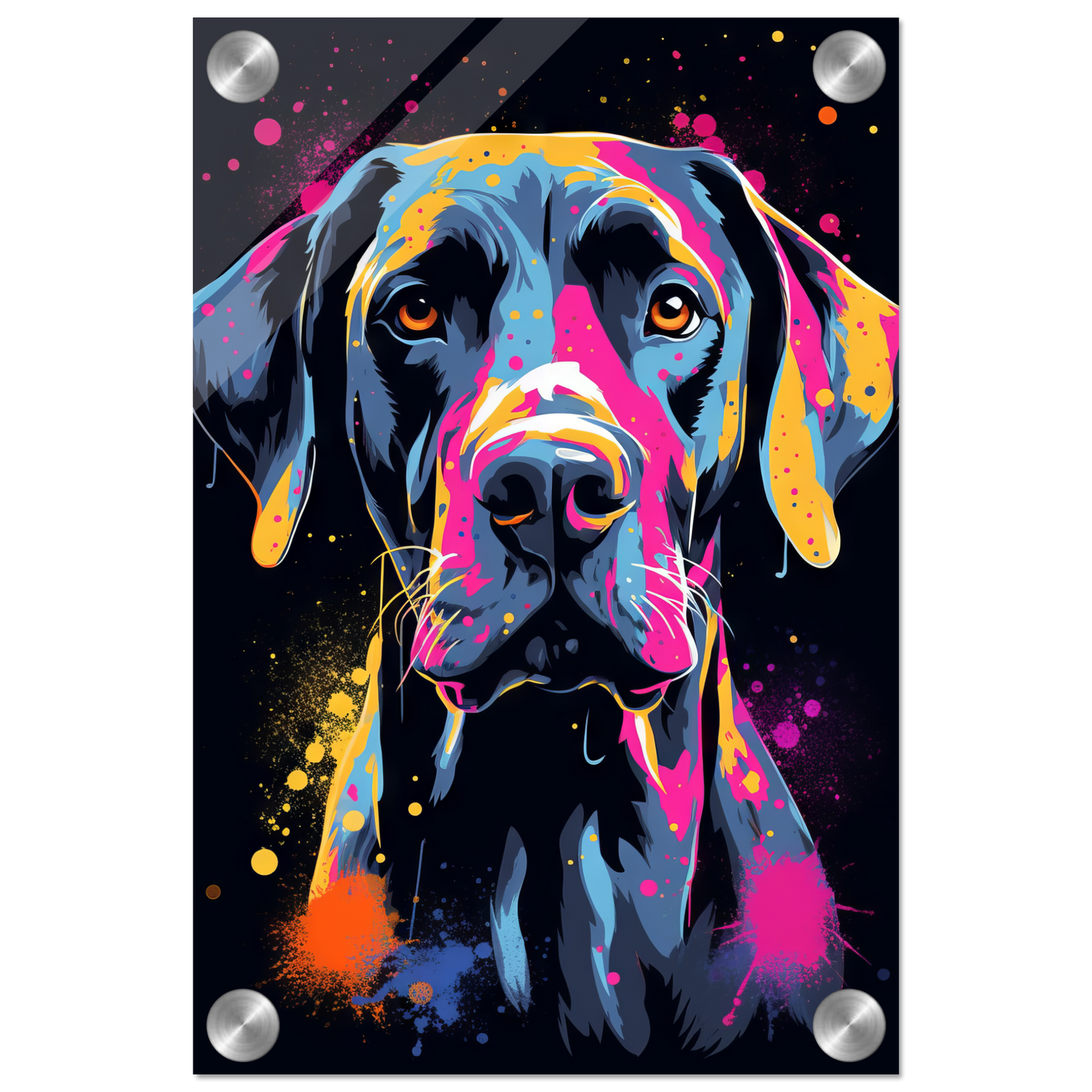 Hund Deutsche Dogge Pop-Art (DOG27)