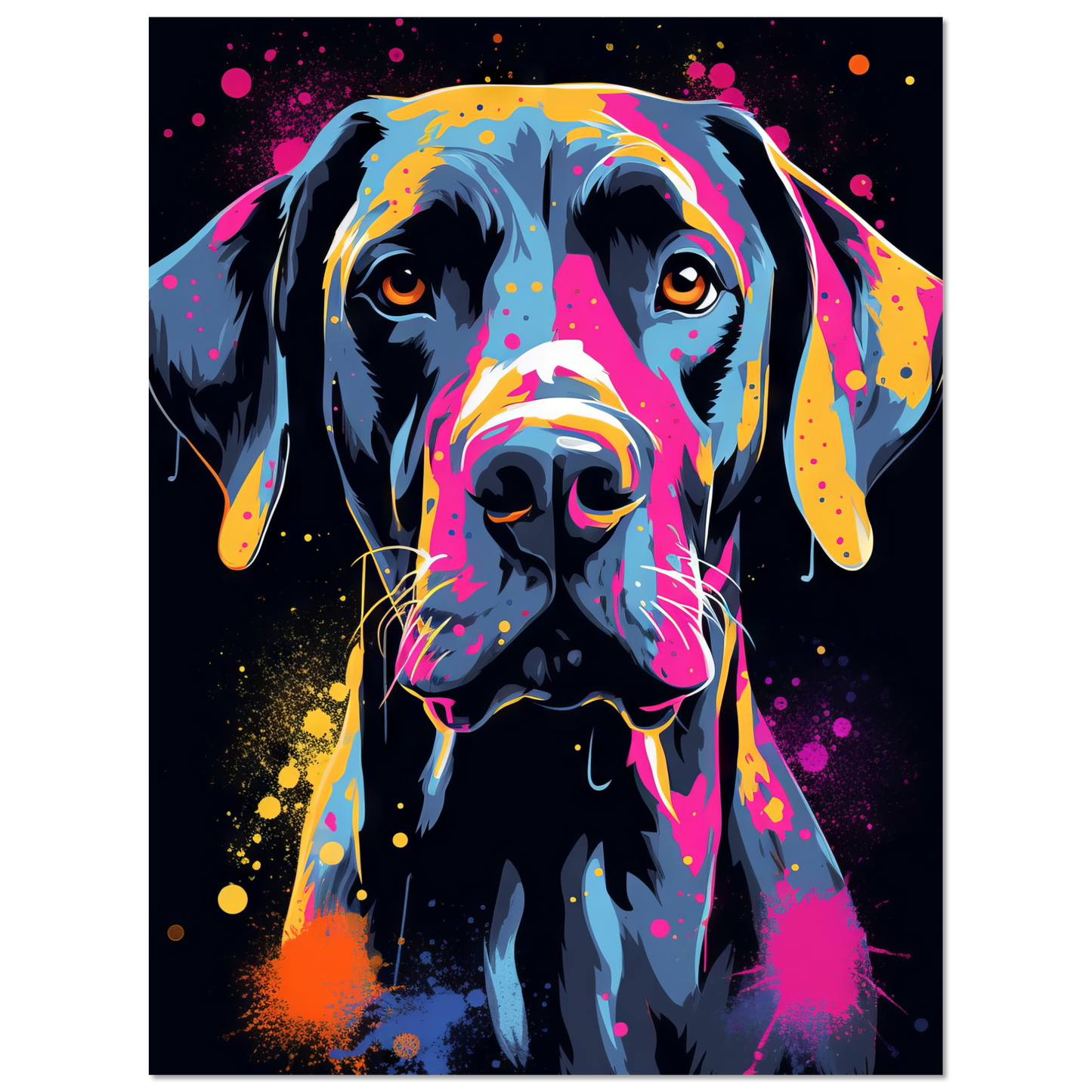 Hund Deutsche Dogge Pop-Art (DOG27)