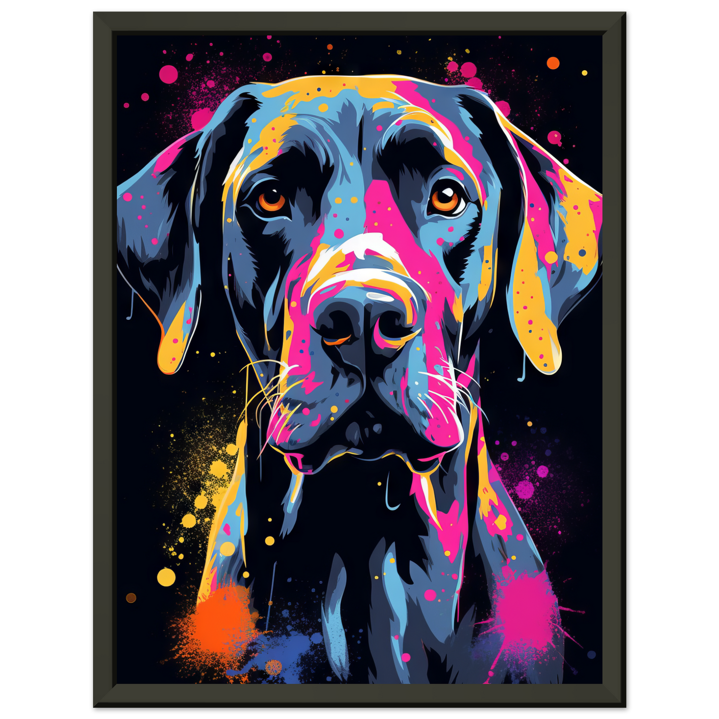 Hund Deutsche Dogge Pop-Art (DOG27)