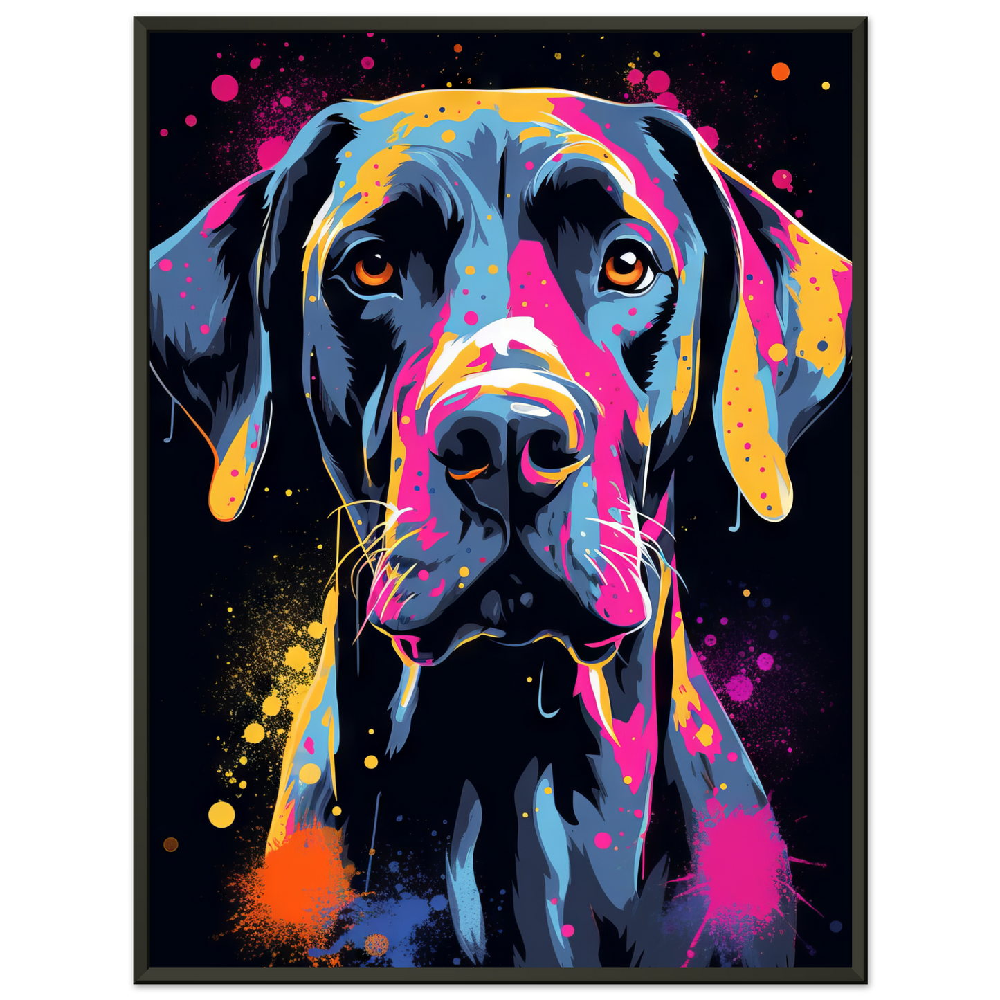 Hund Deutsche Dogge Pop-Art (DOG27)