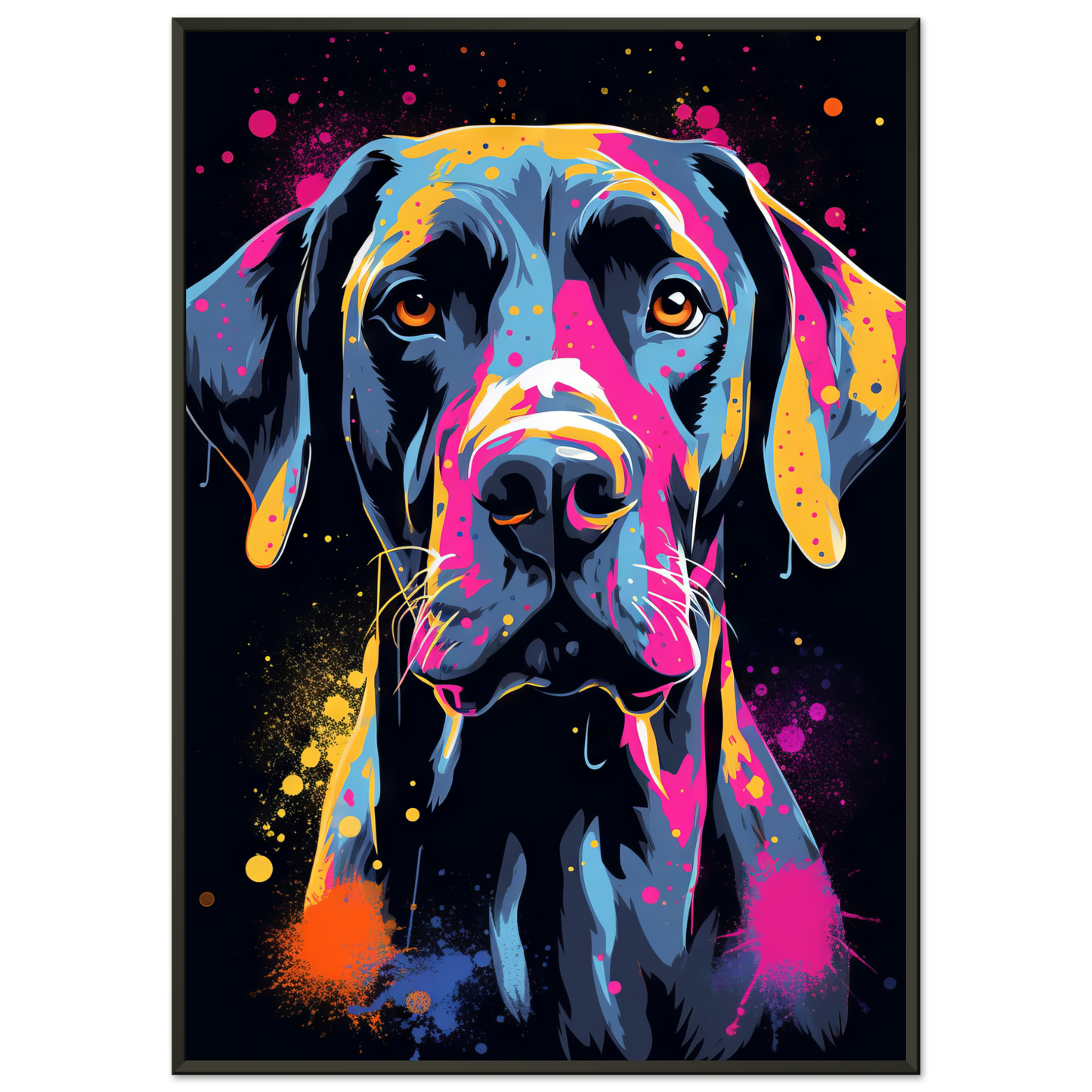 Hund Deutsche Dogge Pop-Art (DOG27)