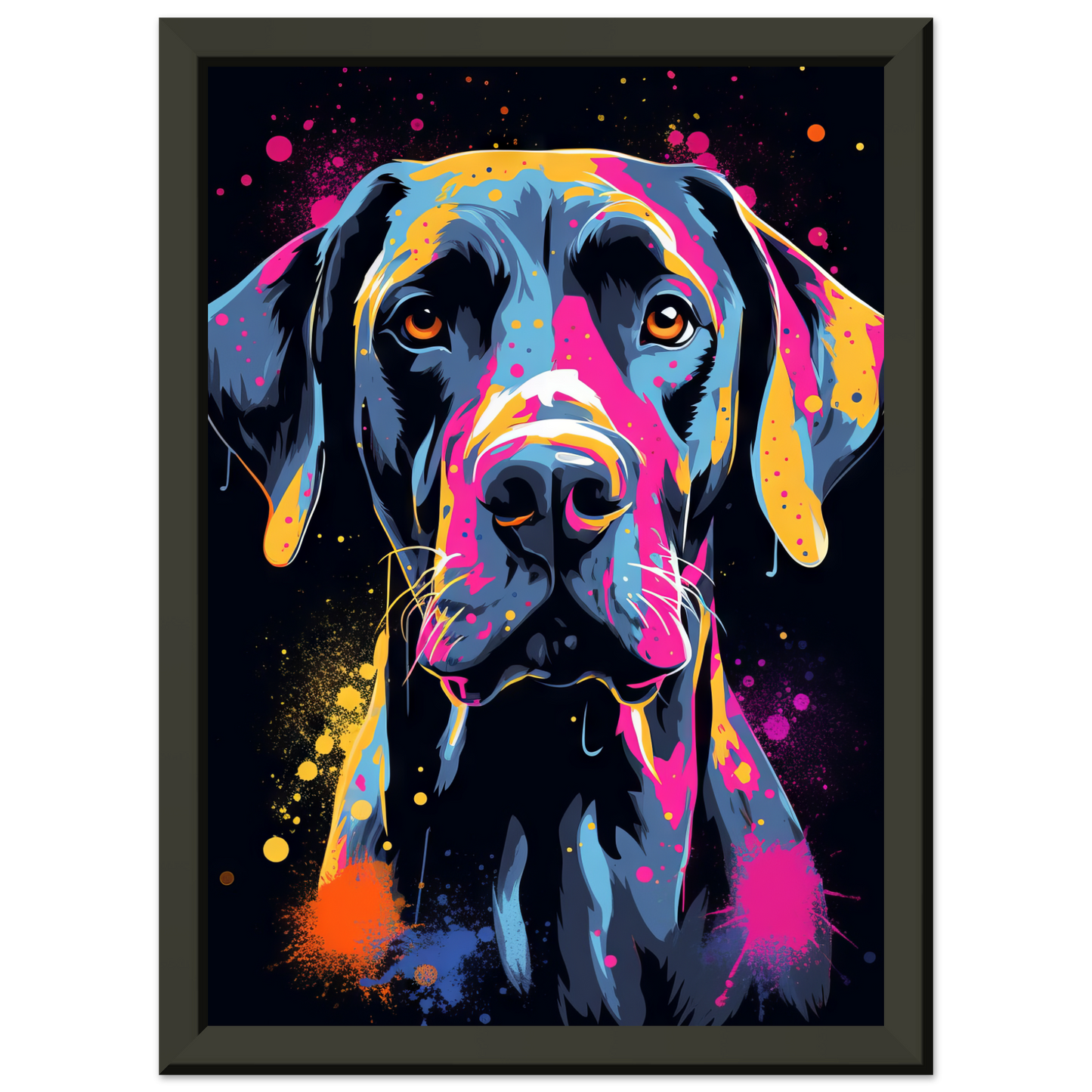 Hund Deutsche Dogge Pop-Art (DOG27)