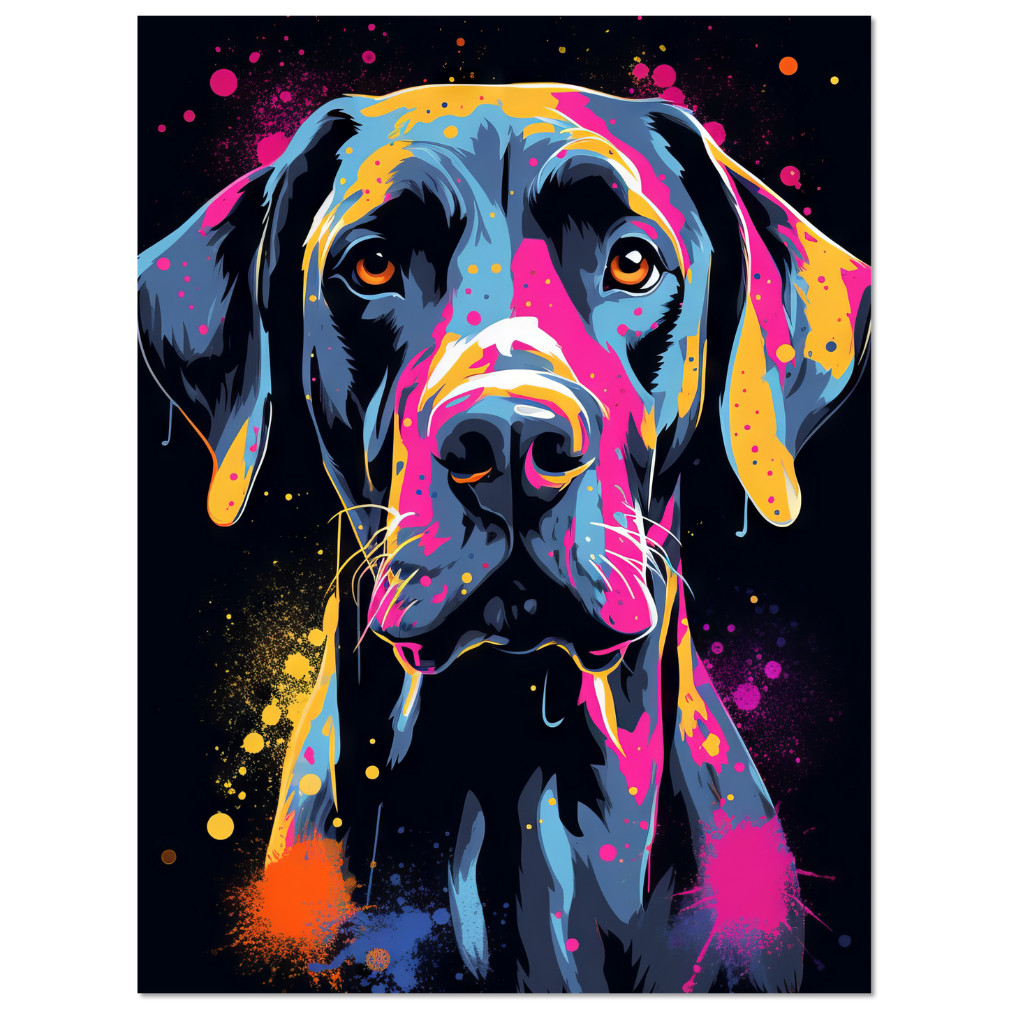 Hund Deutsche Dogge Pop-Art (DOG27)