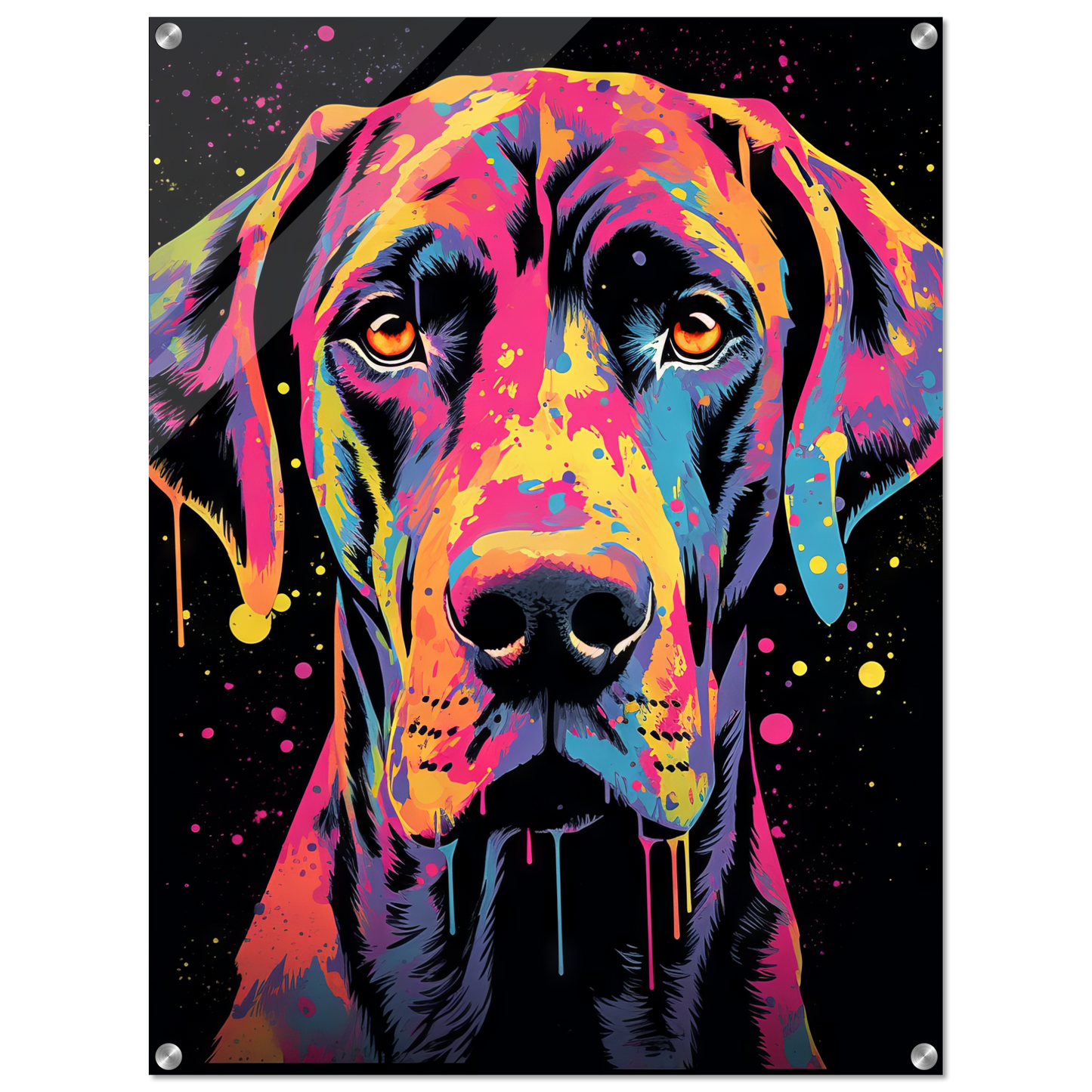 Hund Deutsche Dogge Pop-Art (DOG28)