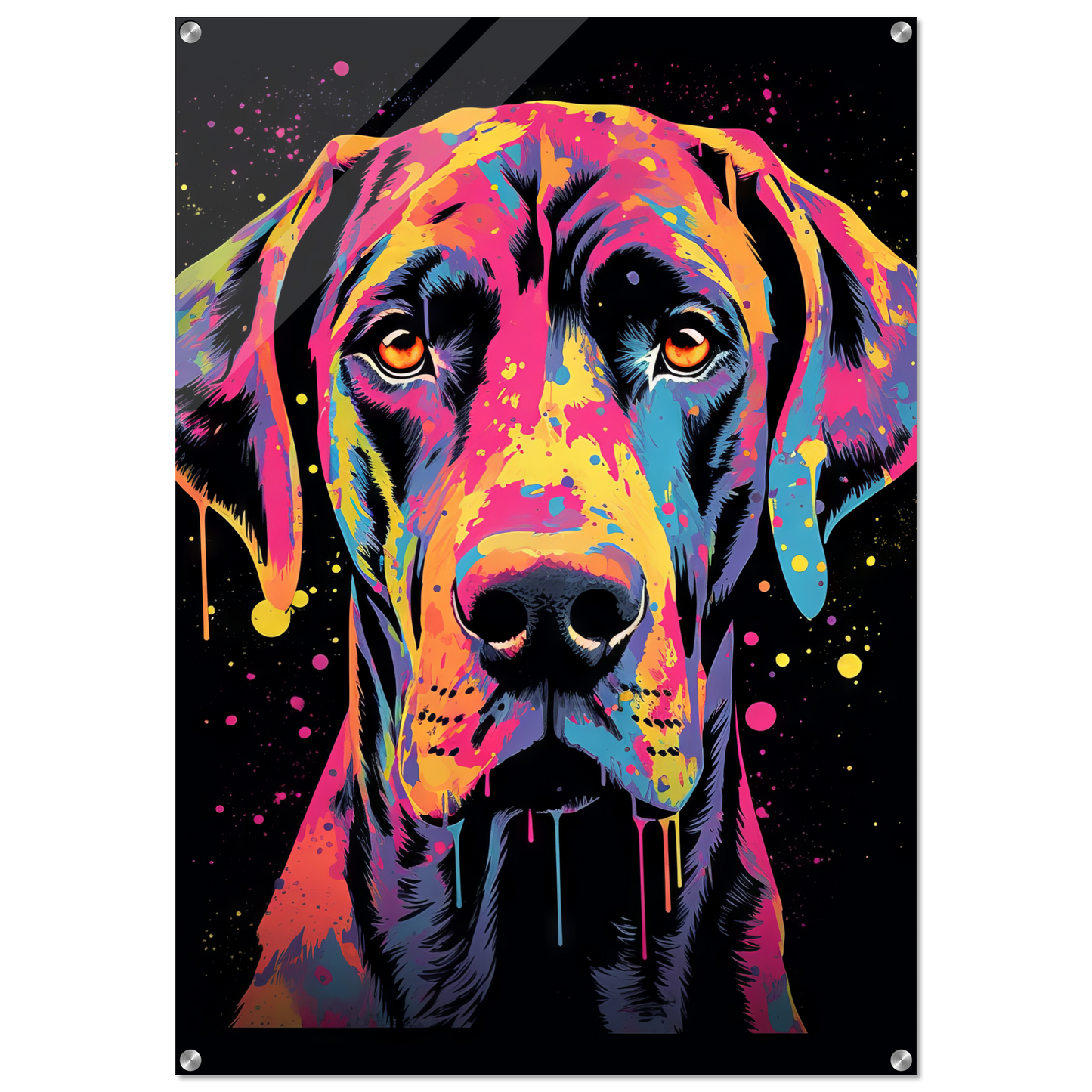 Hund Deutsche Dogge Pop-Art (DOG28)