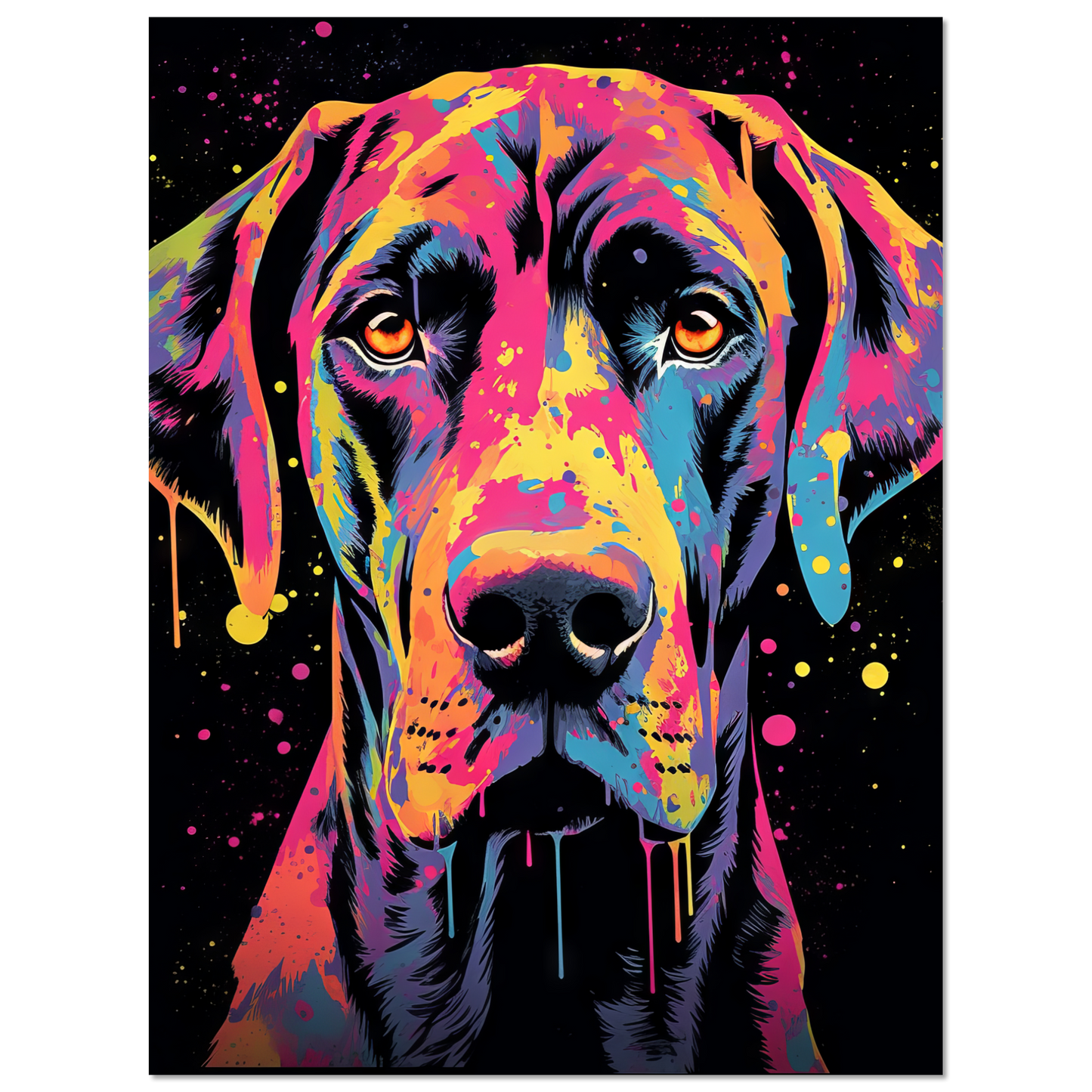 Hund Deutsche Dogge Pop-Art (DOG28)