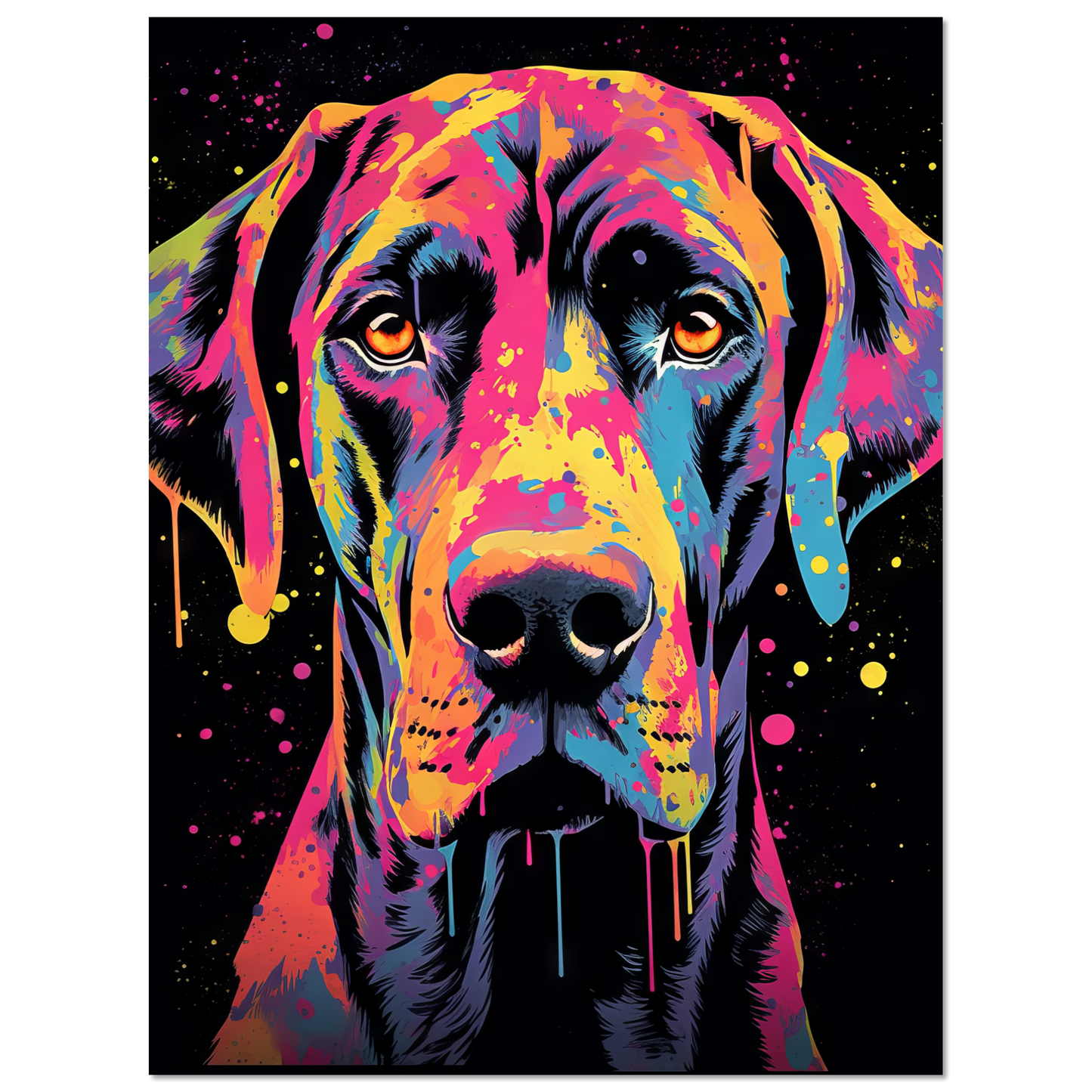 Hund Deutsche Dogge Pop-Art (DOG28)
