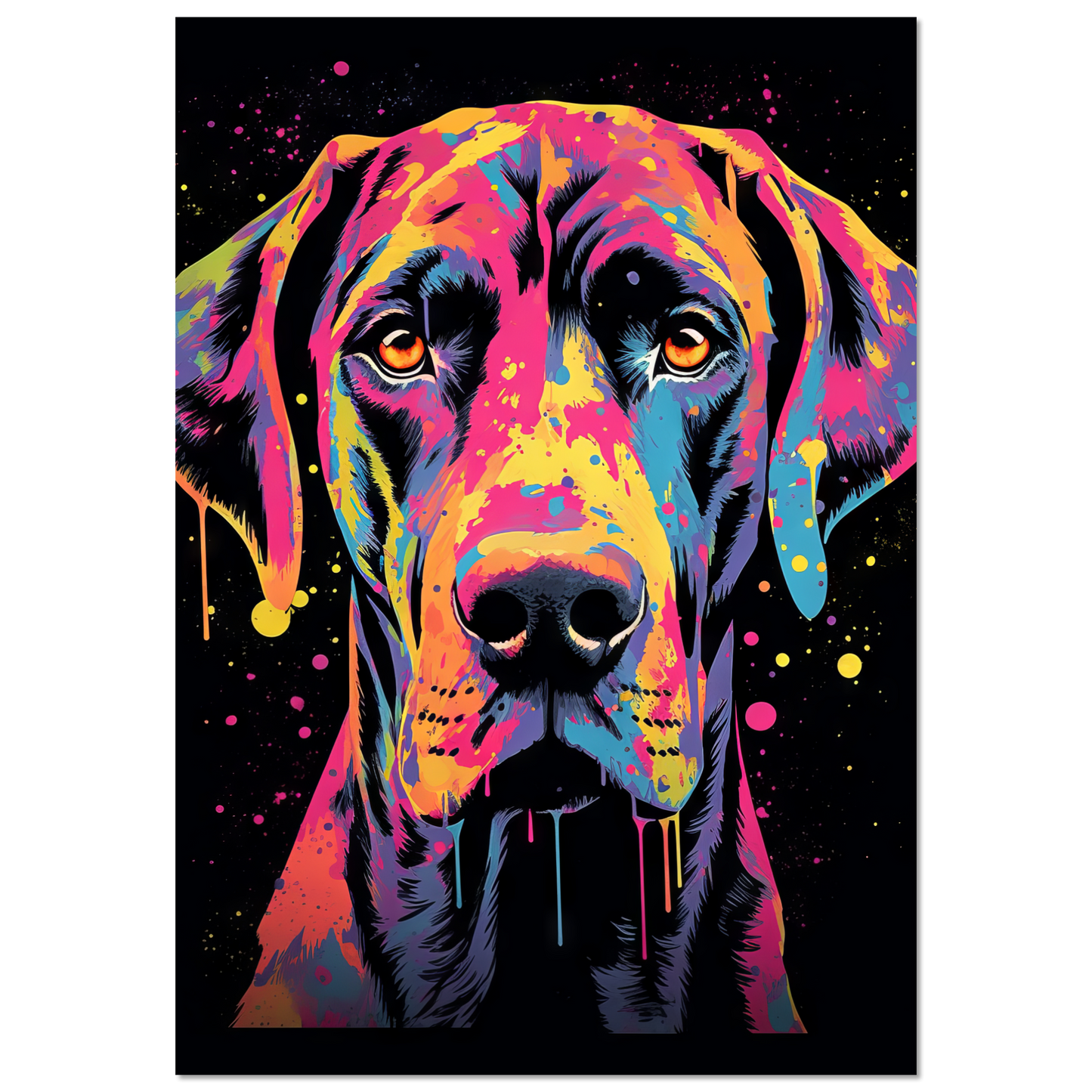 Hund Deutsche Dogge Pop-Art (DOG28)