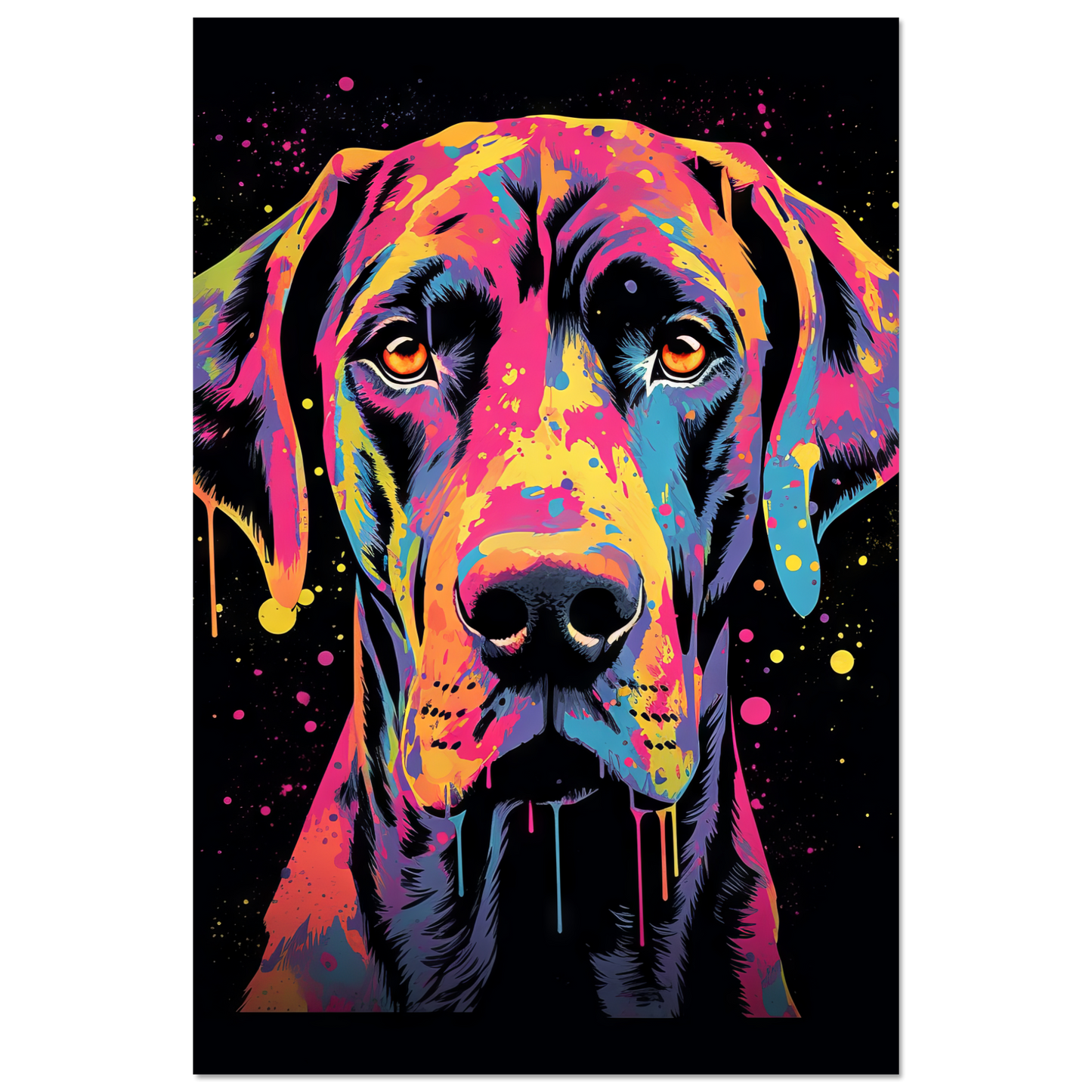 Hund Deutsche Dogge Pop-Art (DOG28)