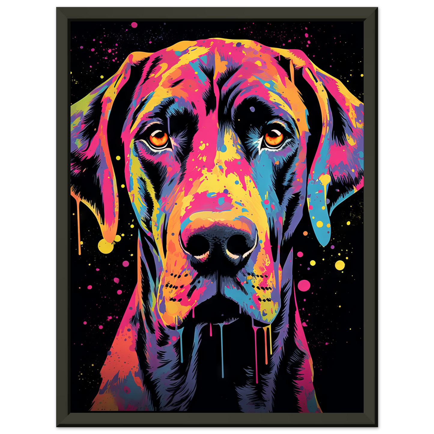 Hund Deutsche Dogge Pop-Art (DOG28)