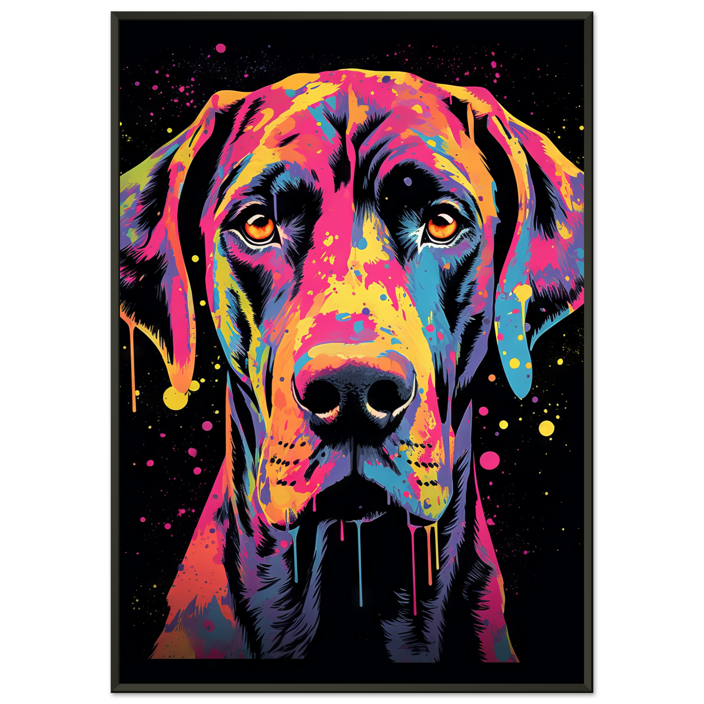 Hund Deutsche Dogge Pop-Art (DOG28)