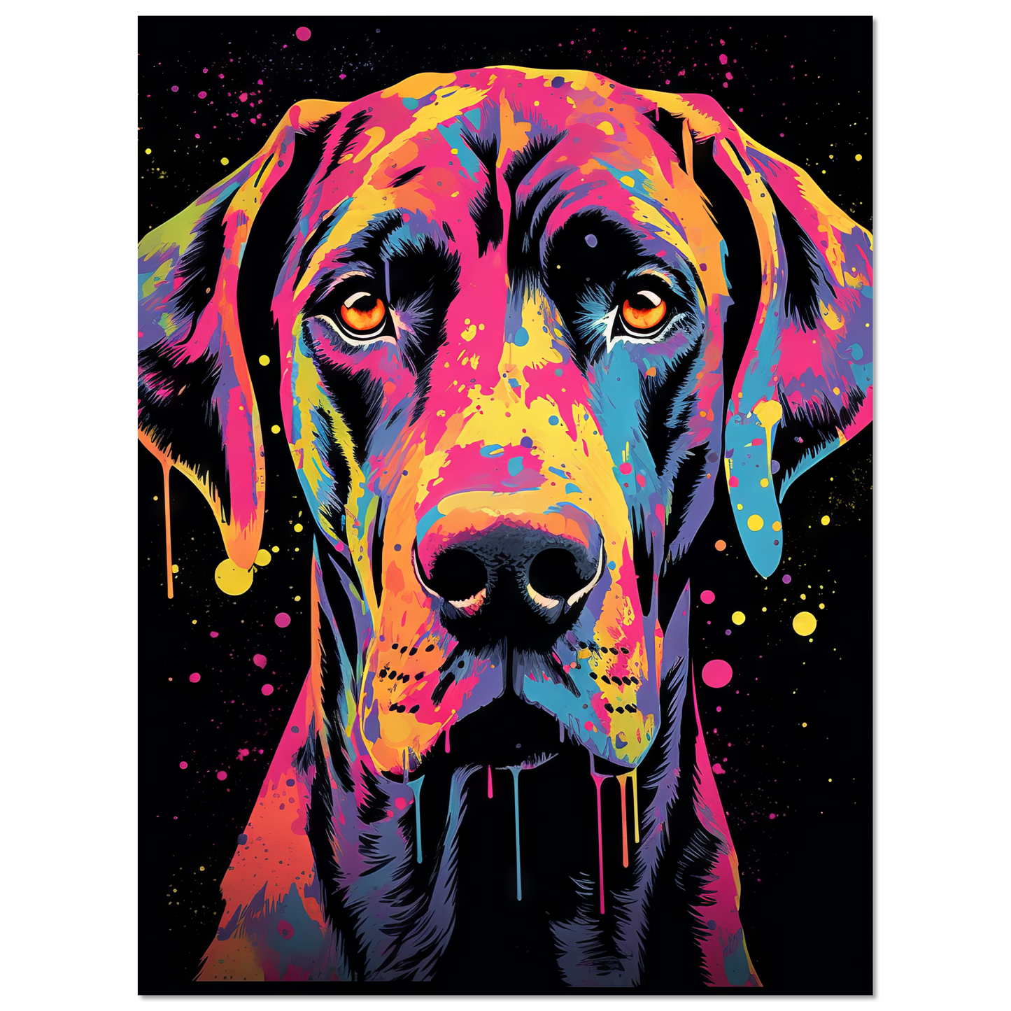 Hund Deutsche Dogge Pop-Art (DOG28)