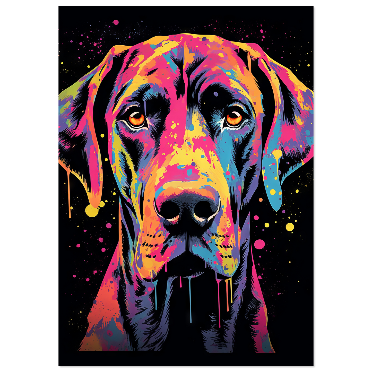 Hund Deutsche Dogge Pop-Art (DOG28)