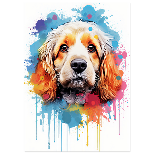Cockapoo pop art (DOG294)