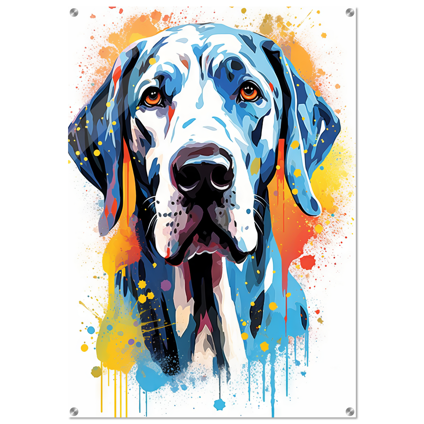 Hund Deutsche Dogge Pop-Art (DOG29)