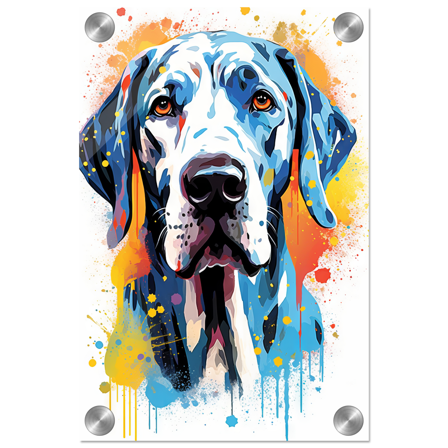 Hund Deutsche Dogge Pop-Art (DOG29)