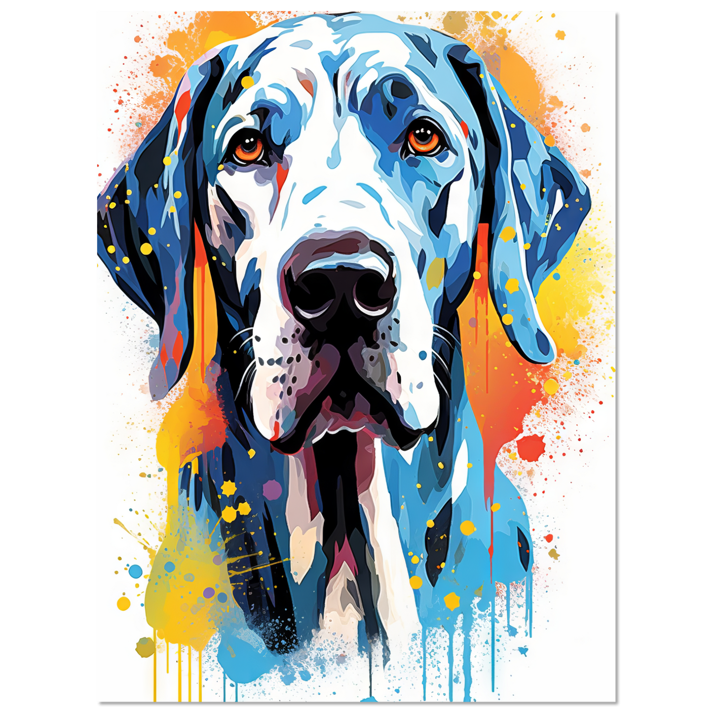 Hund Deutsche Dogge Pop-Art (DOG29)