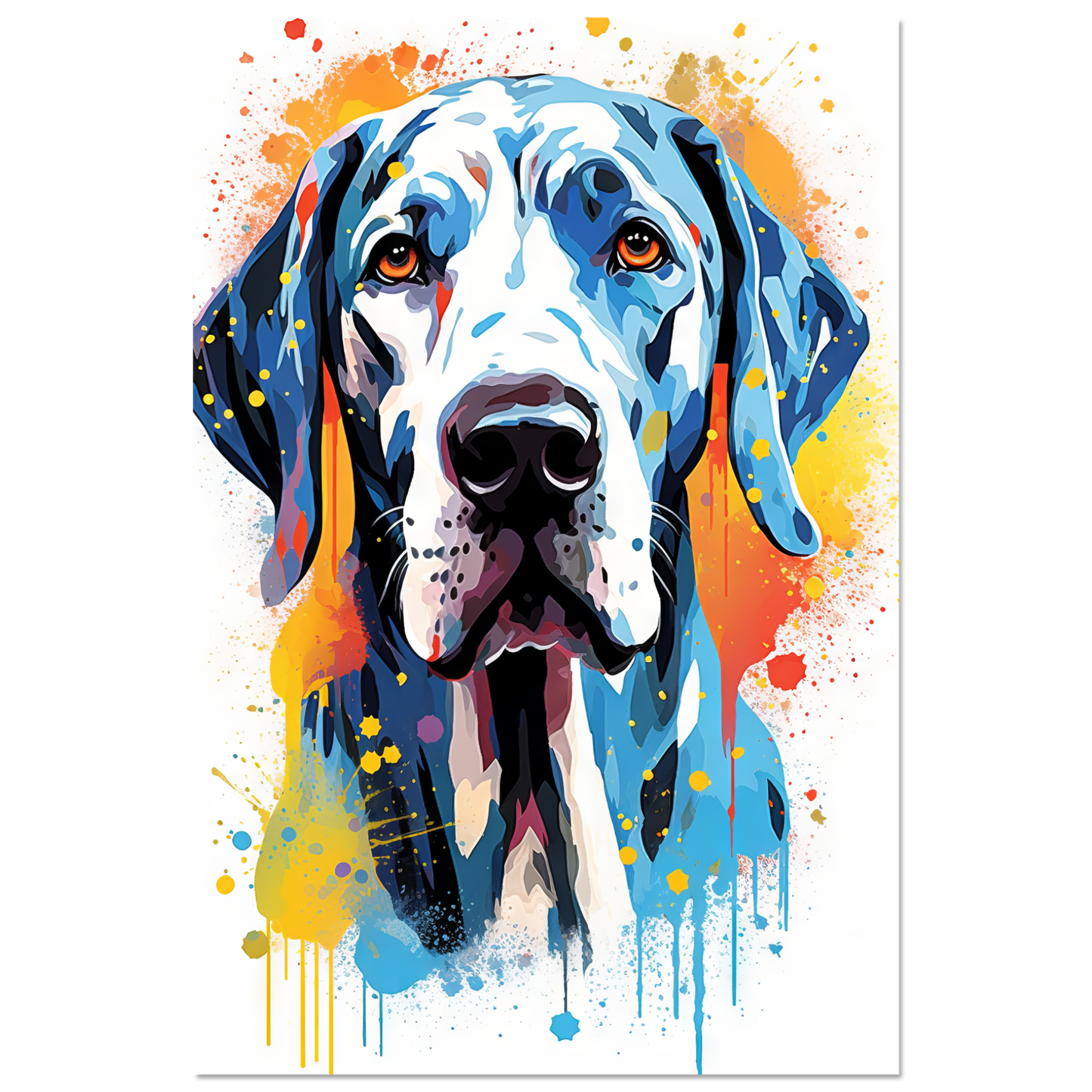 Hund Deutsche Dogge Pop-Art (DOG29)