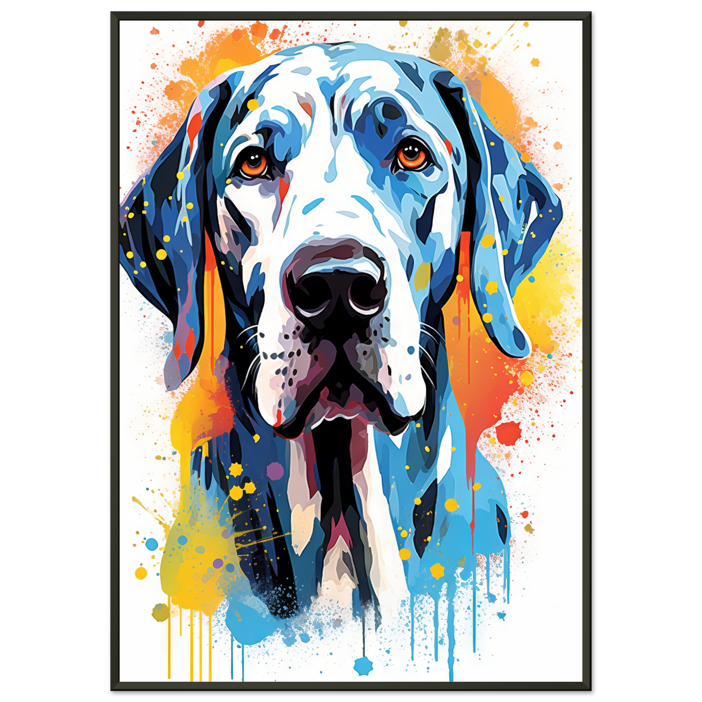 Hund Deutsche Dogge Pop-Art (DOG29)