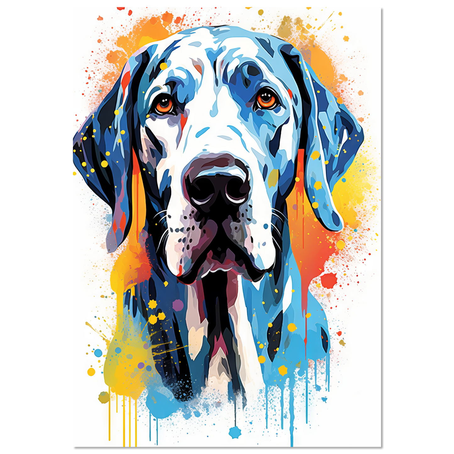 Hund Deutsche Dogge Pop-Art (DOG29)
