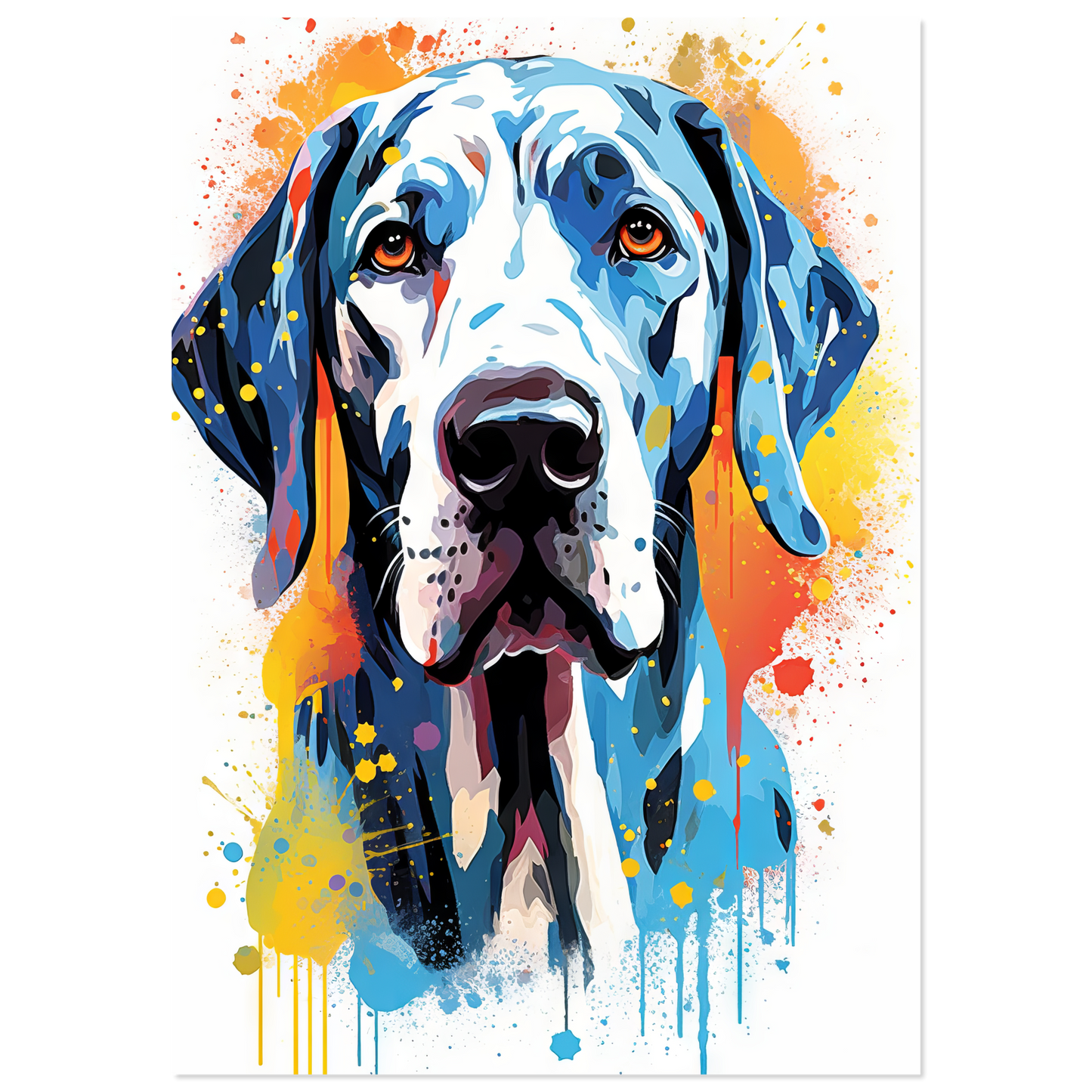 Hund Deutsche Dogge Pop-Art (DOG29)