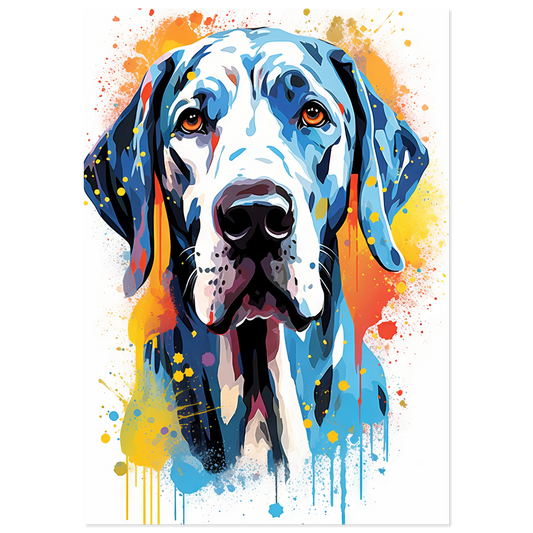 Hund Deutsche Dogge Pop-Art (DOG29)
