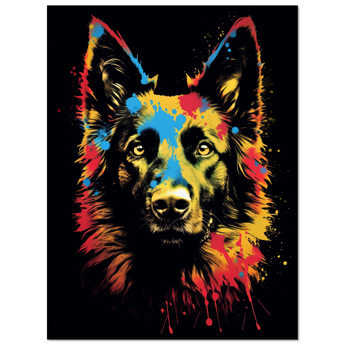 Belgischer Schäferhund Pop-Art (DOG302)