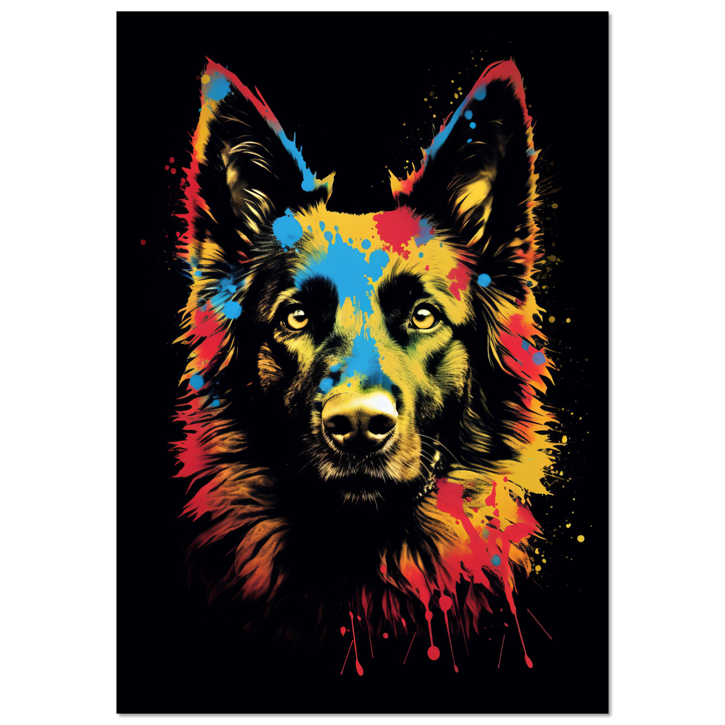 Belgischer Schäferhund Pop-Art (DOG302)