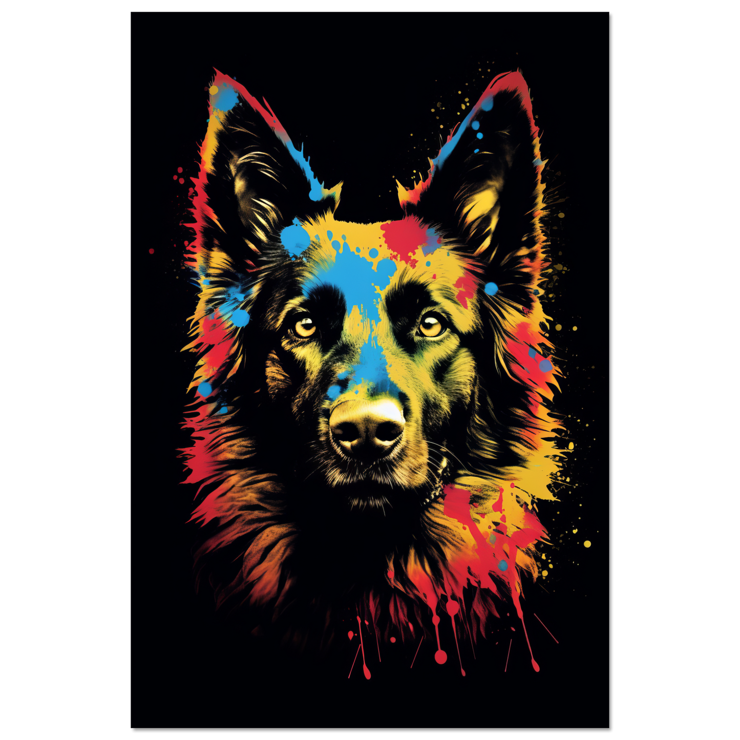 Belgischer Schäferhund Pop-Art (DOG302)