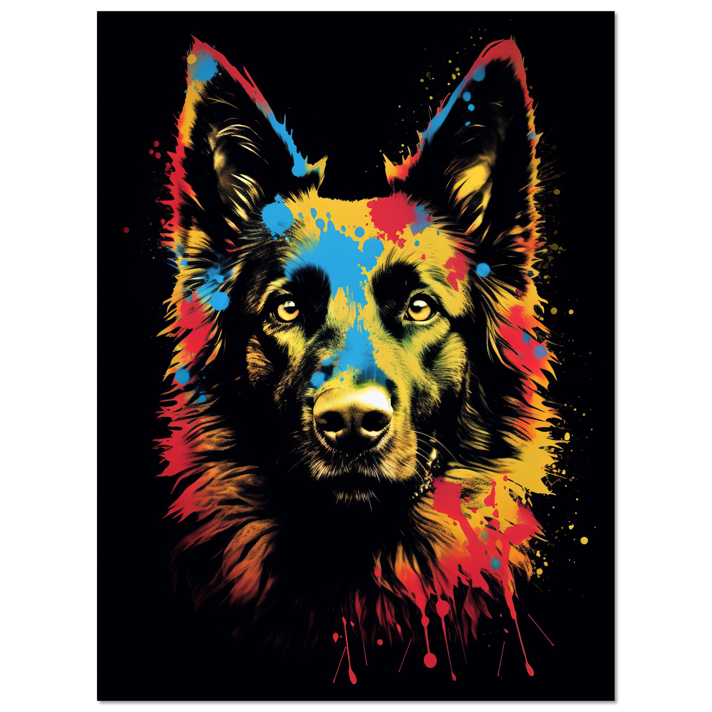Belgischer Schäferhund Pop-Art (DOG302)
