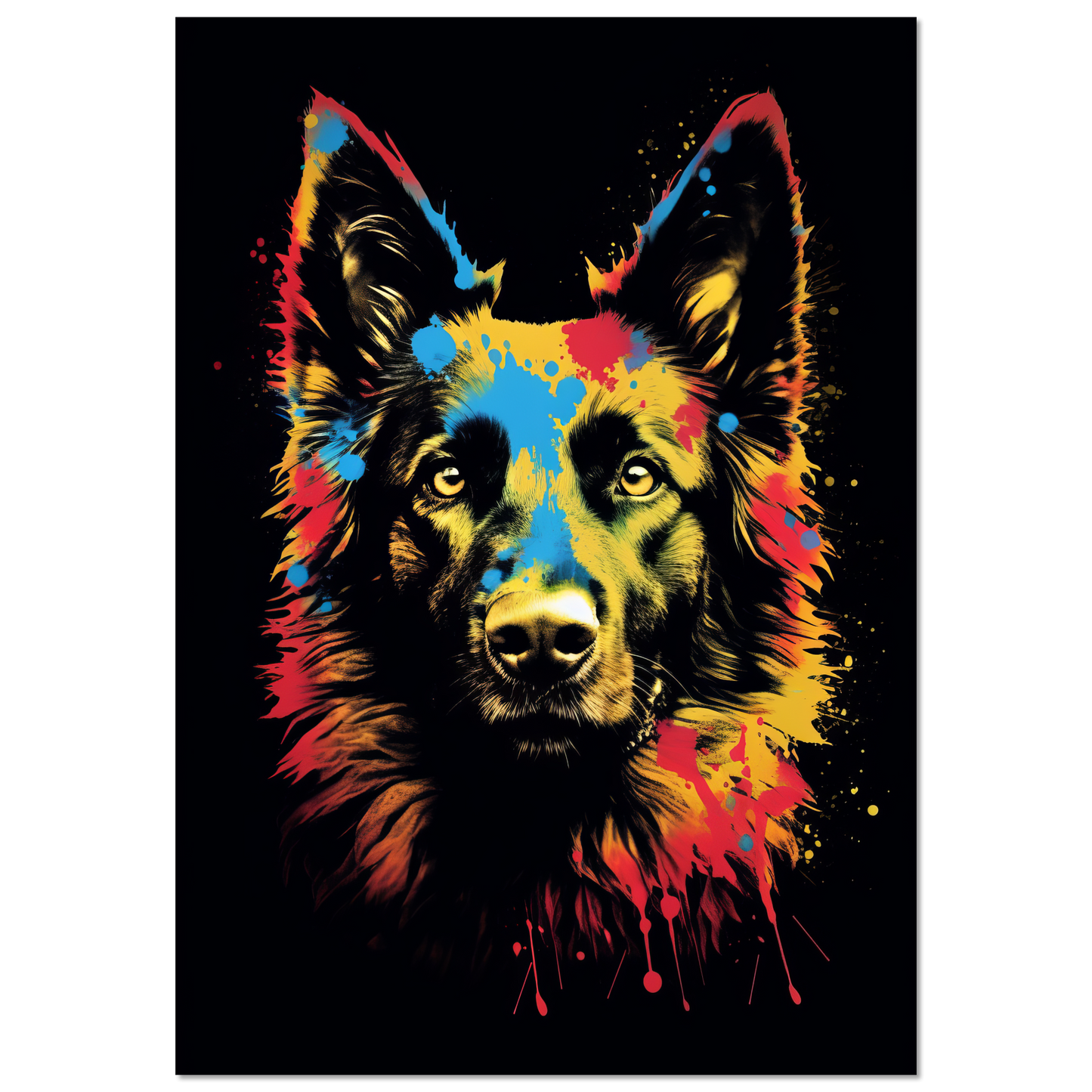 Belgischer Schäferhund Pop-Art (DOG302)