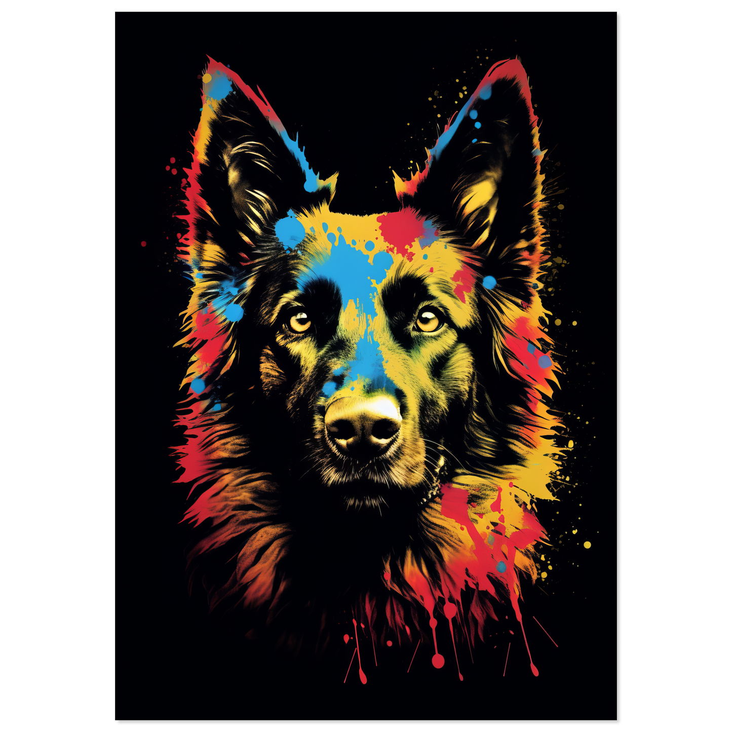 Belgischer Schäferhund Pop-Art (DOG302)
