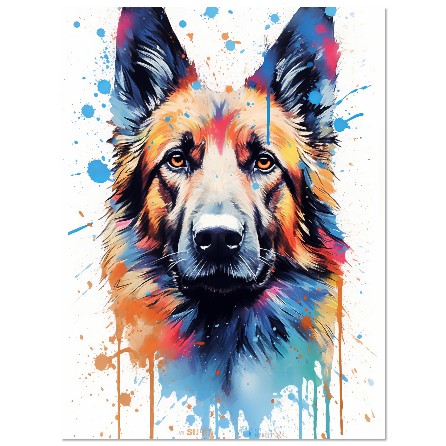Belgischer Schäferhund Pop-Art (DOG305)