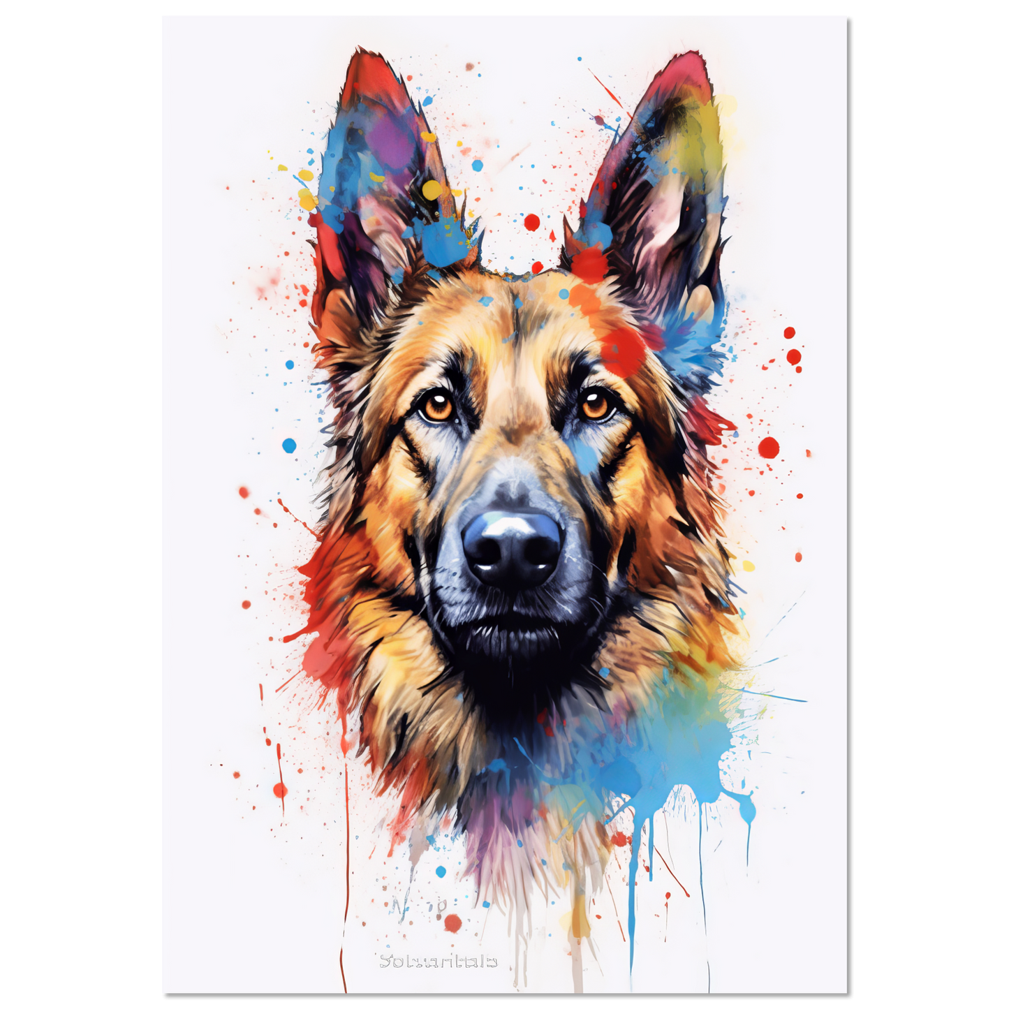 Belgischer Schäferhund Pop-Art (DOG308)