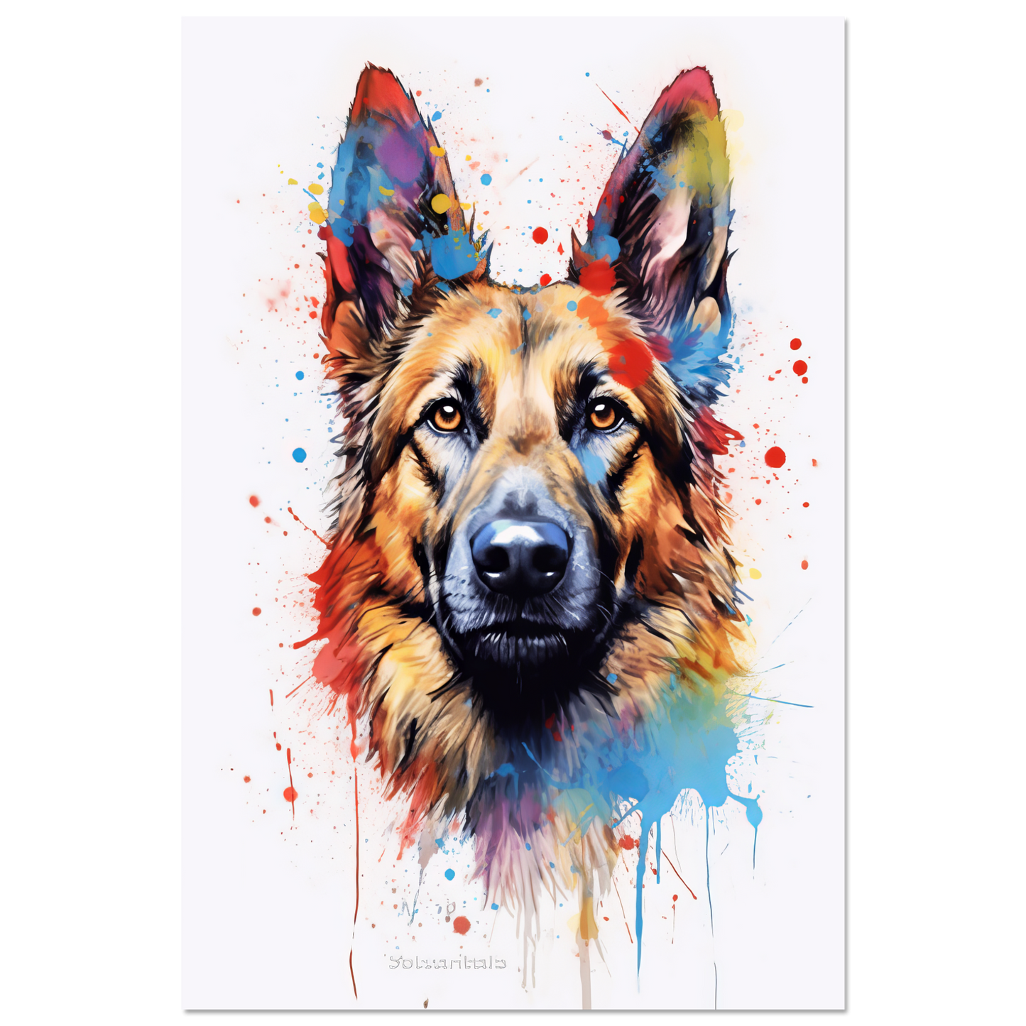 Belgischer Schäferhund Pop-Art (DOG308)
