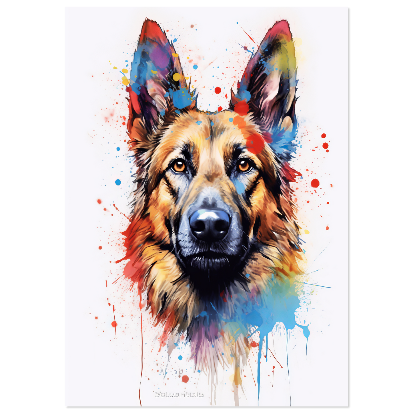 Belgischer Schäferhund Pop-Art (DOG308)