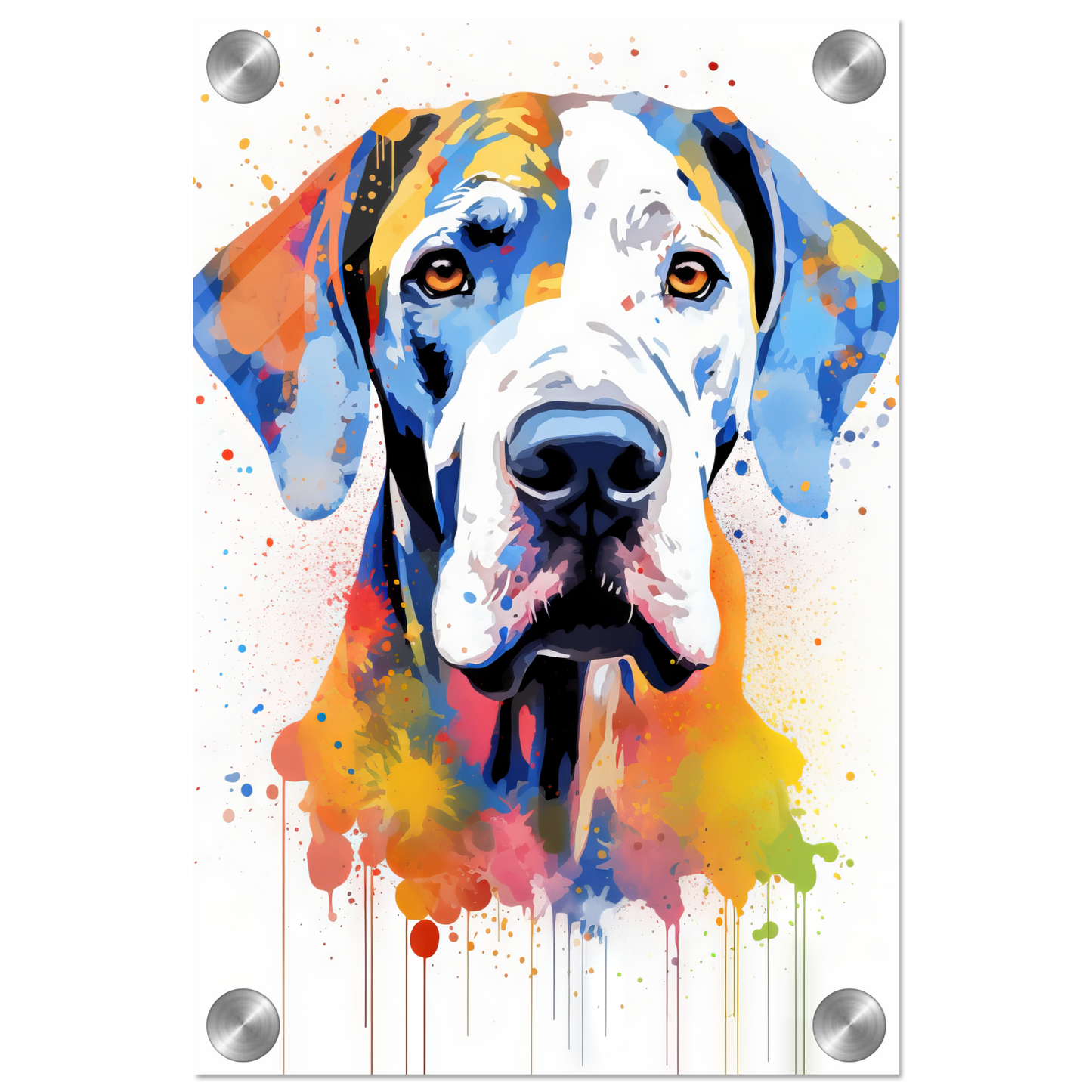 Hund Deutsche Dogge Pop-Art (DOG30)