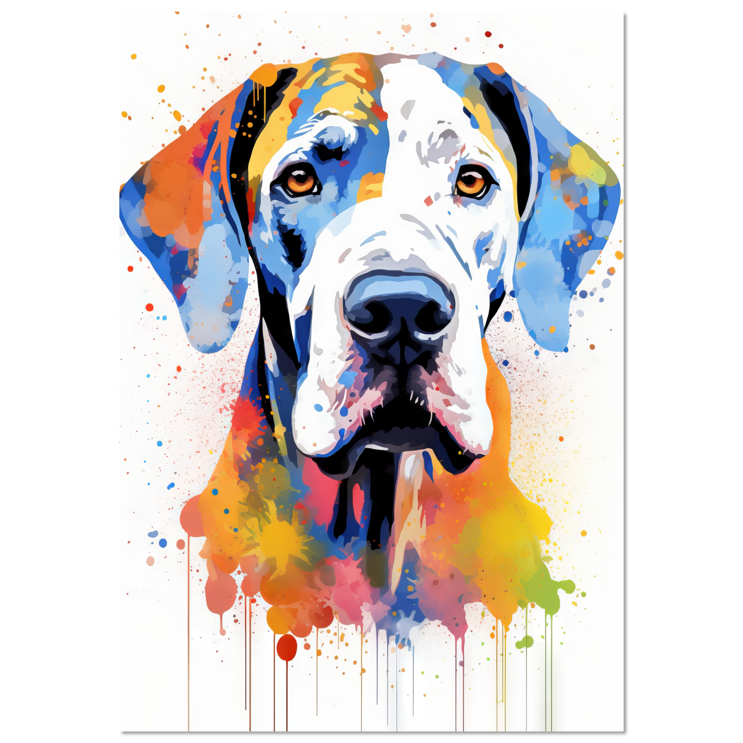 Hund Deutsche Dogge Pop-Art (DOG30)