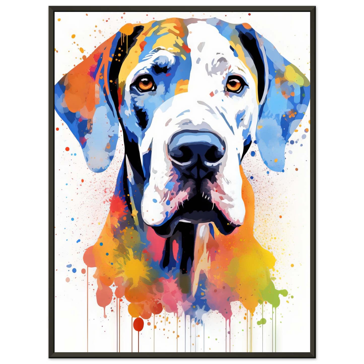 Hund Deutsche Dogge Pop-Art (DOG30)