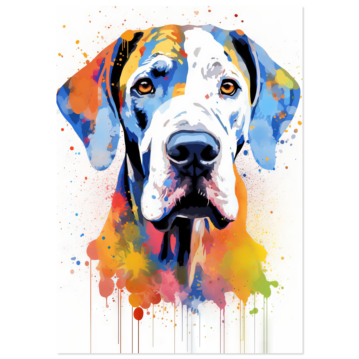 Hund Deutsche Dogge Pop-Art (DOG30)