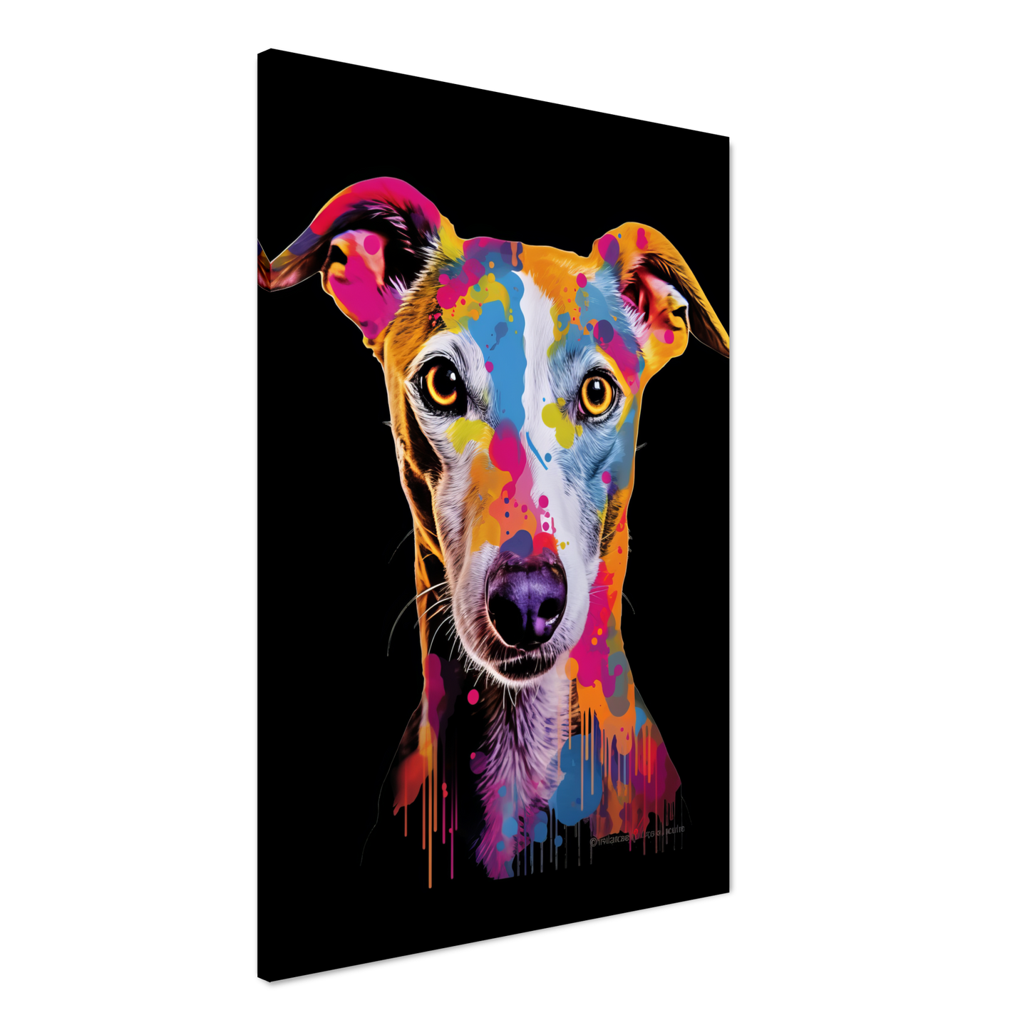 Whippet Hund Pop-Art (DOG313)