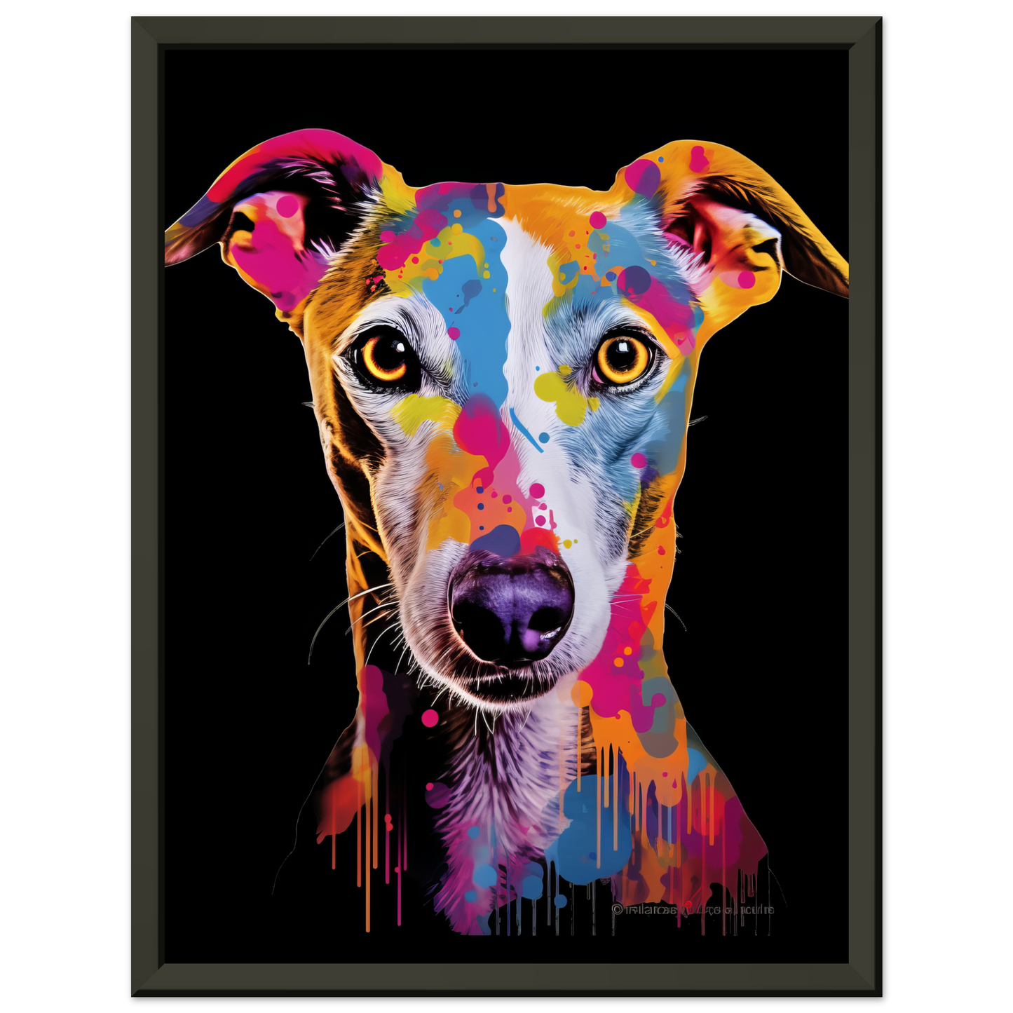 Whippet Hund Pop-Art (DOG313)