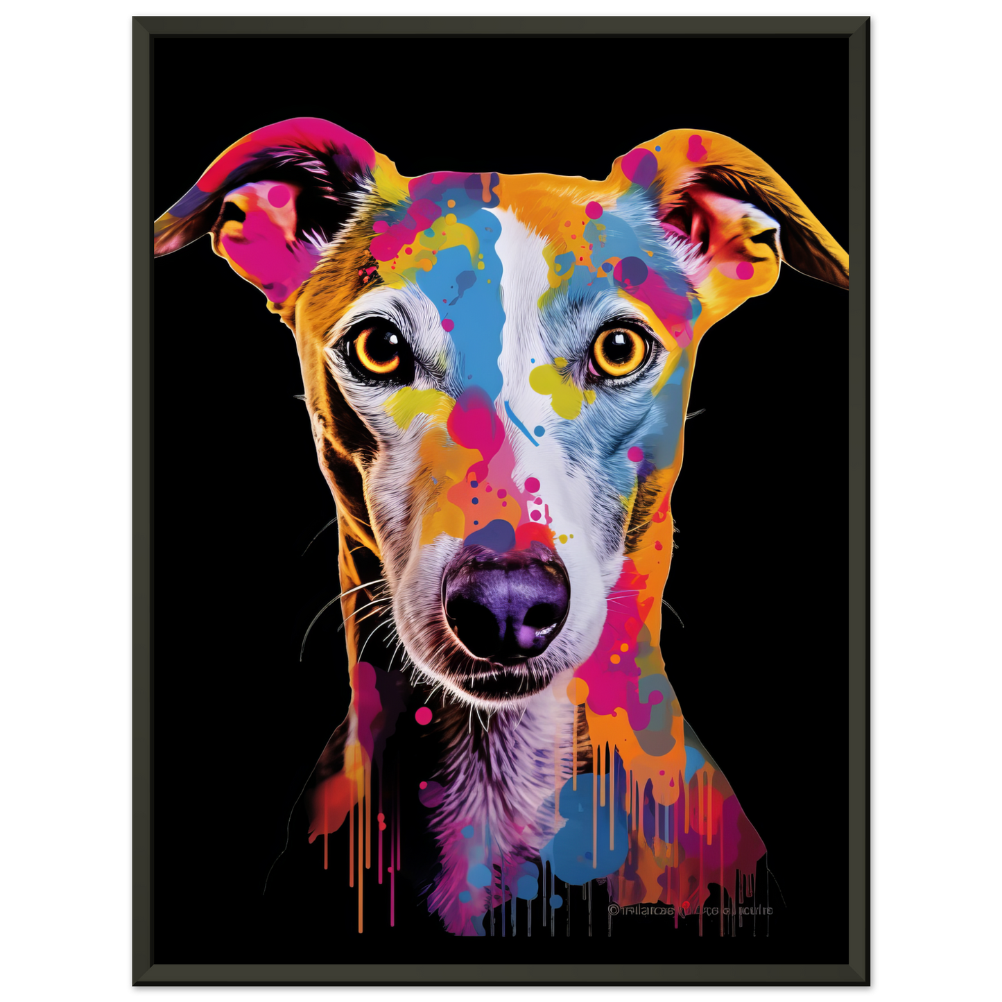 Whippet Hund Pop-Art (DOG313)