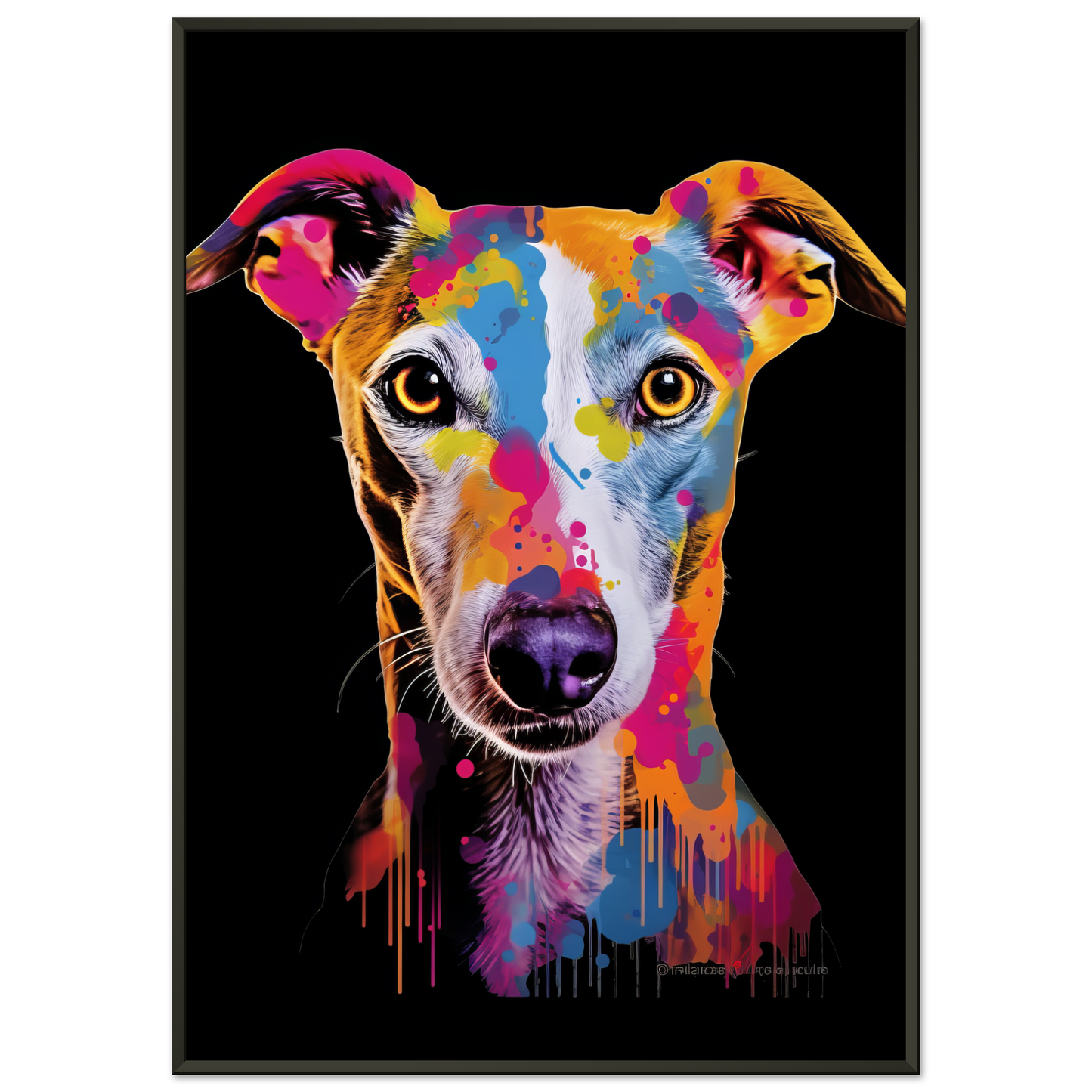 Whippet Hund Pop-Art (DOG313)