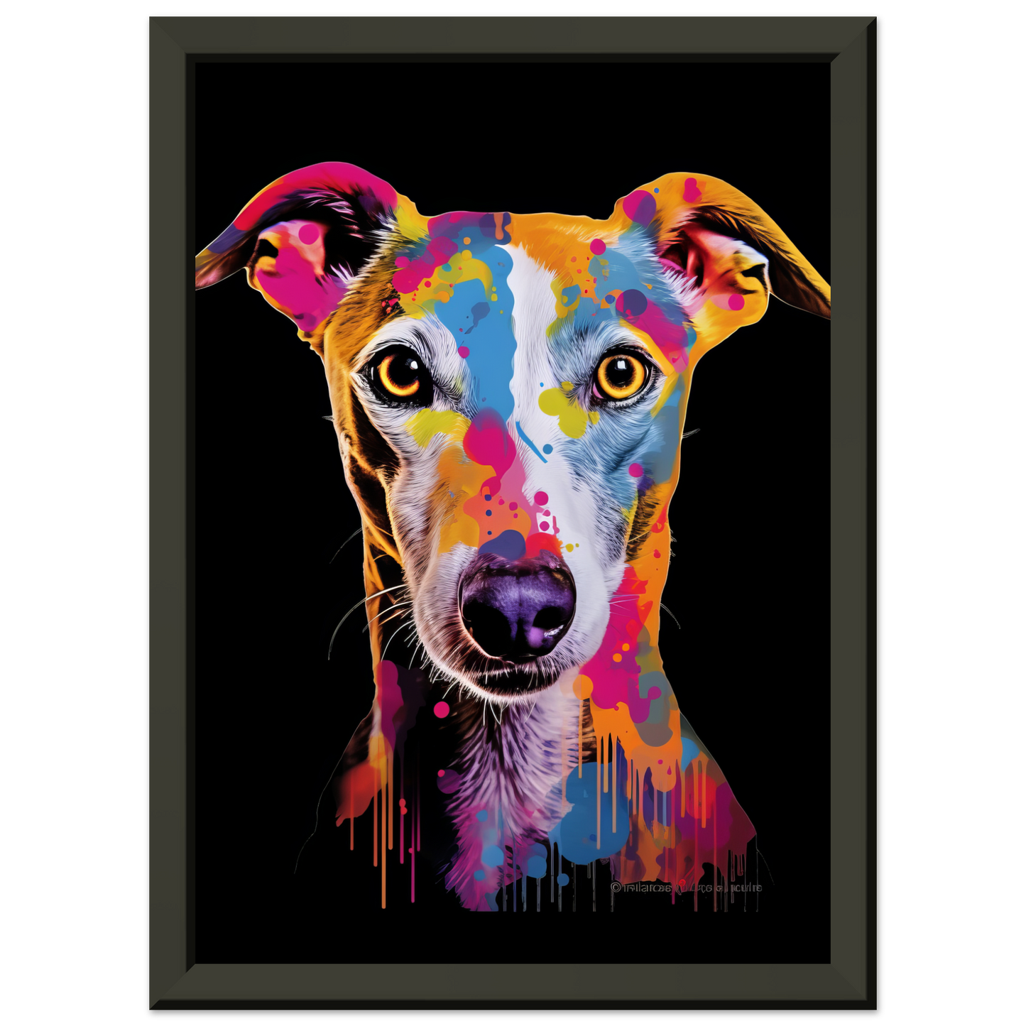 Whippet Hund Pop-Art (DOG313)