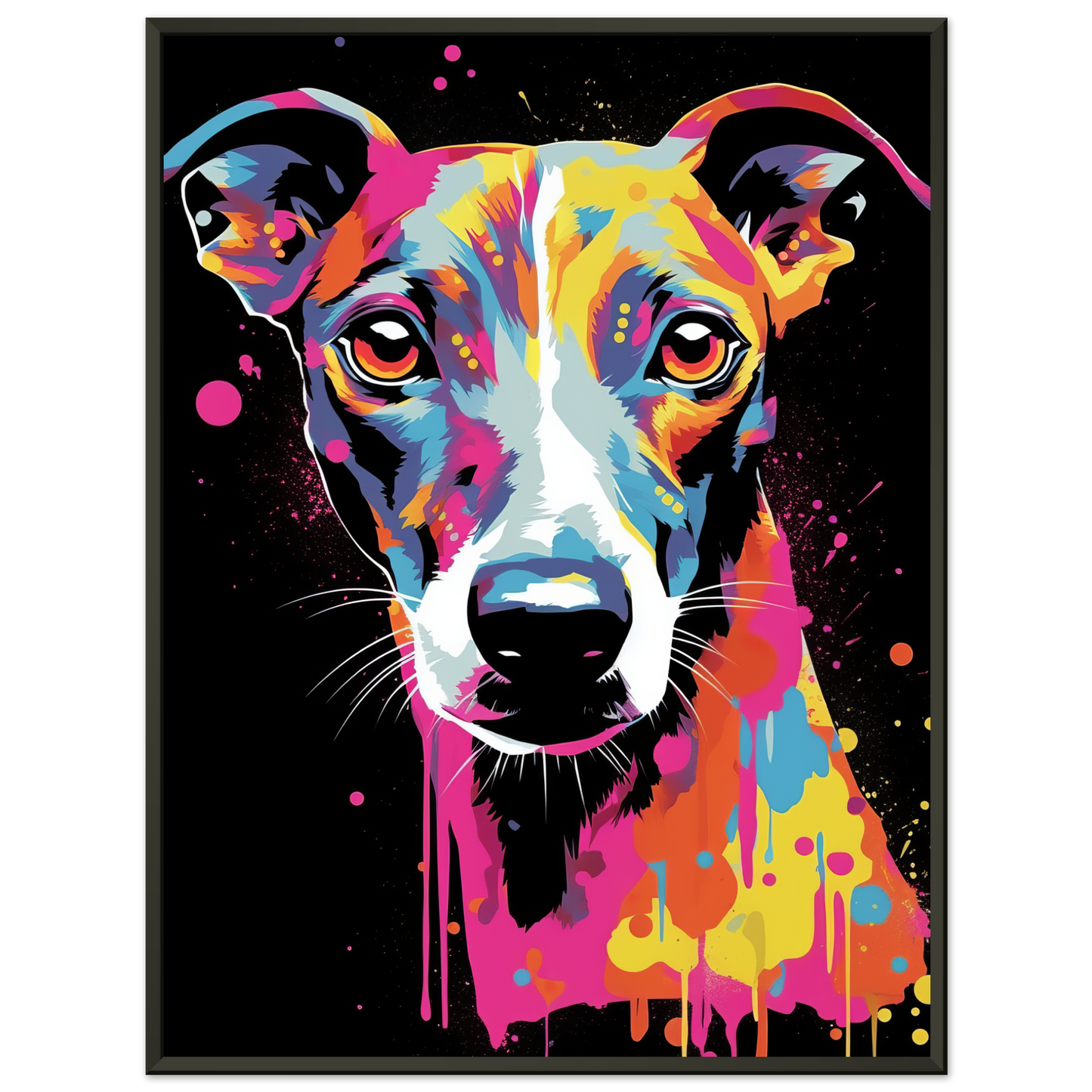 Whippet Hund Pop-Art (DOG314)