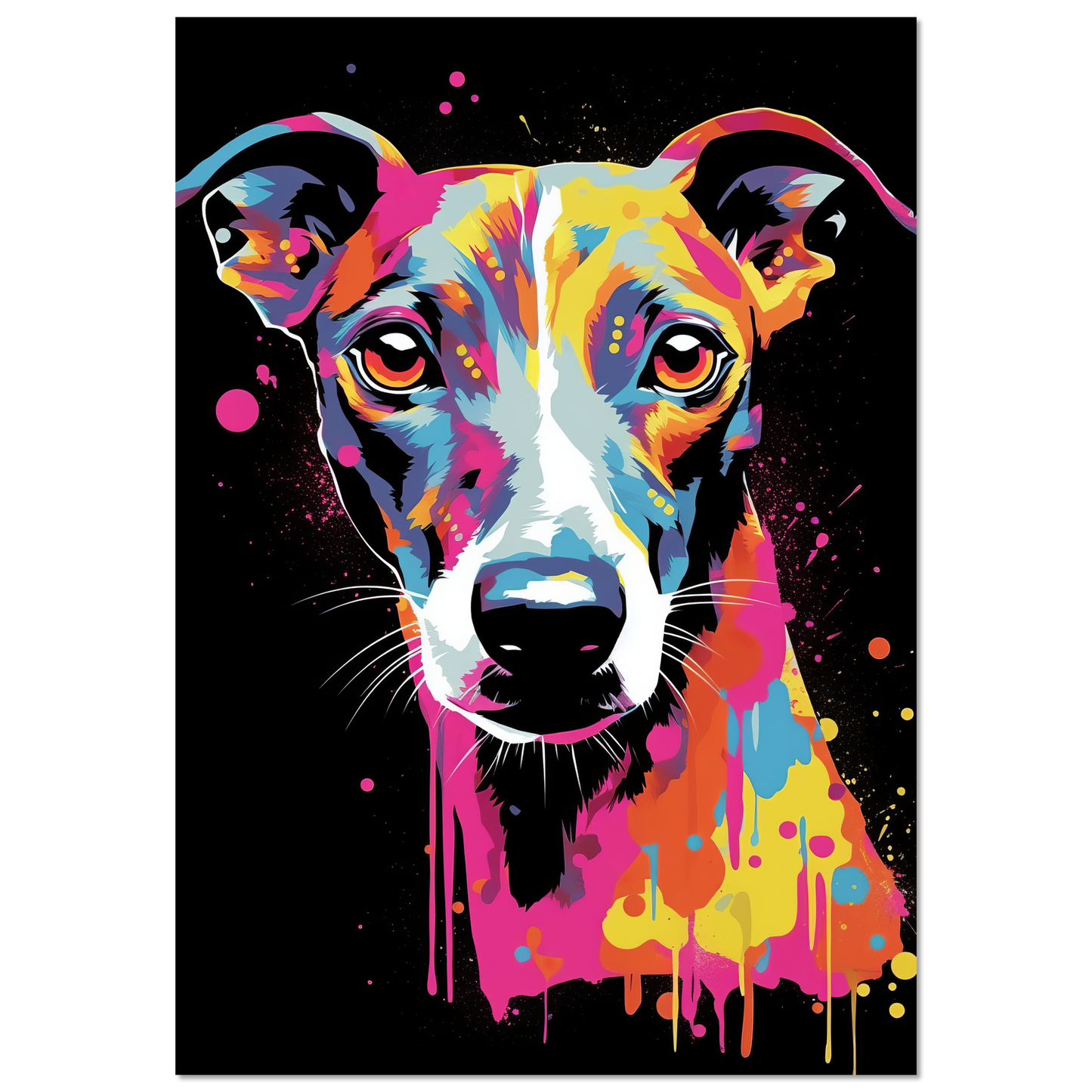 Whippet Hund Pop-Art (DOG314)